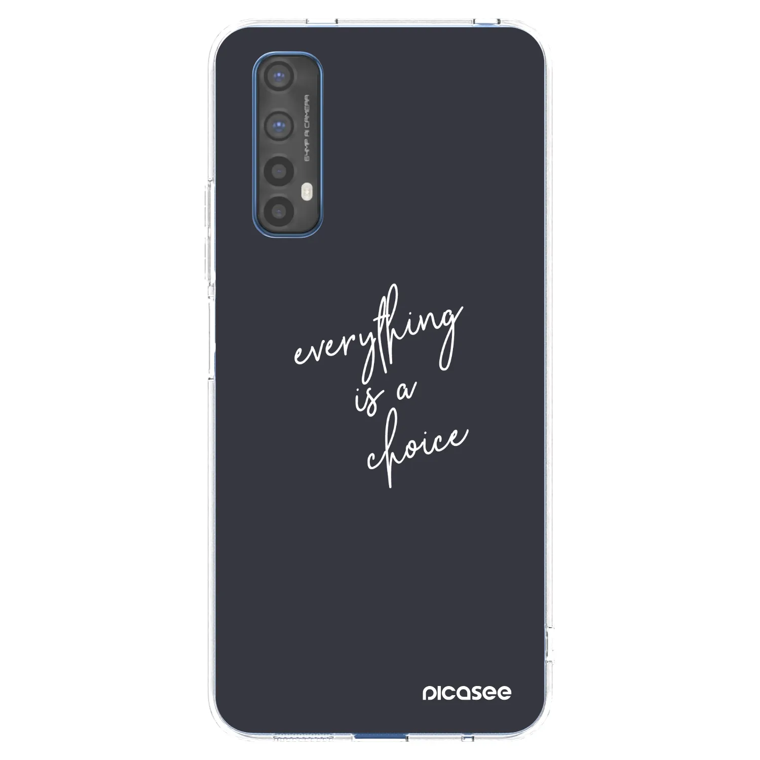 Picasee silikonska prozirna maskica za Realme 7 - Everything is a choice