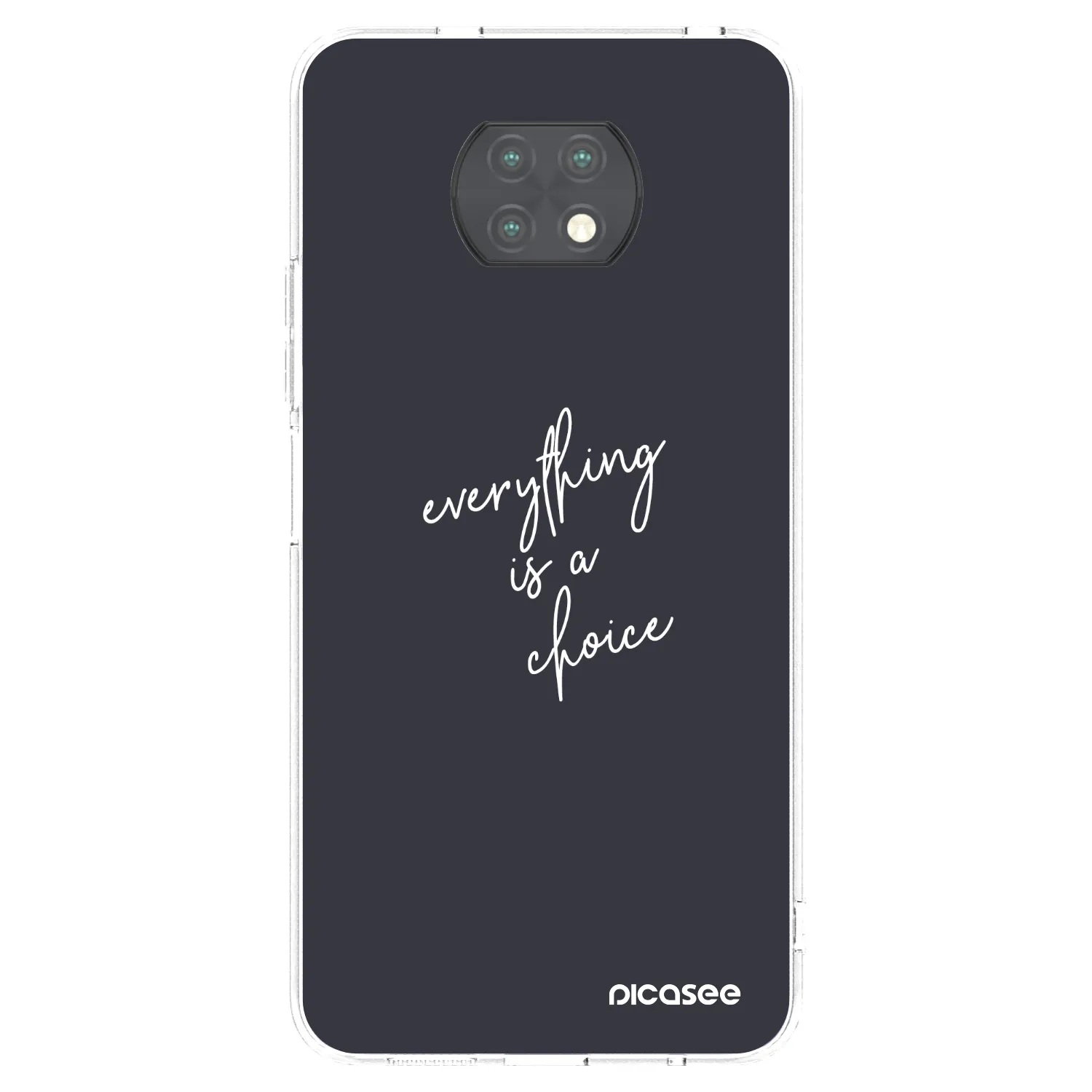 Picasee silikonska prozirna maskica za Xiaomi Redmi Note 9T - Everything is a choice