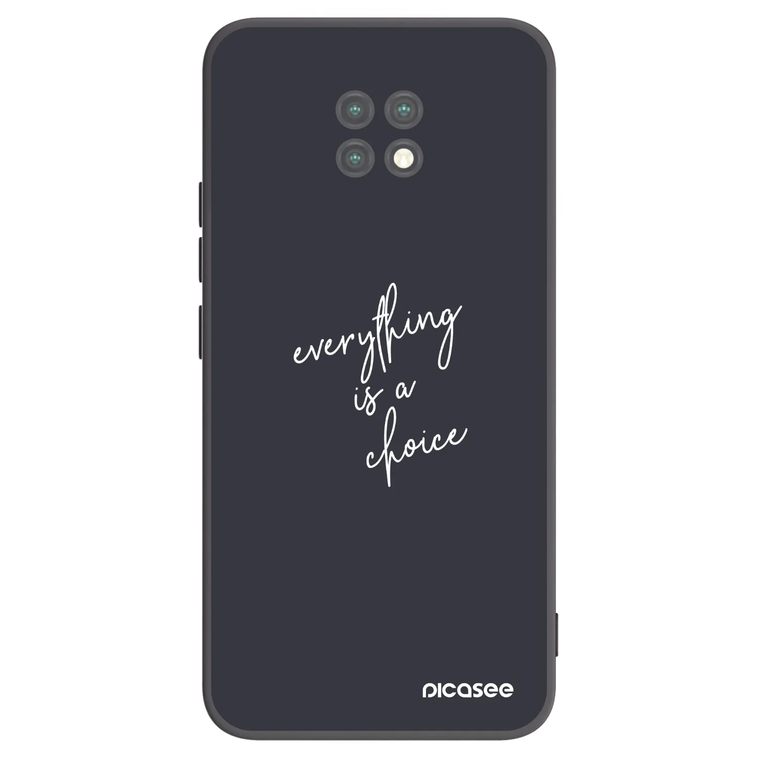 Picasee crna silikonska maskica za Xiaomi Redmi Note 9T - Everything is a choice
