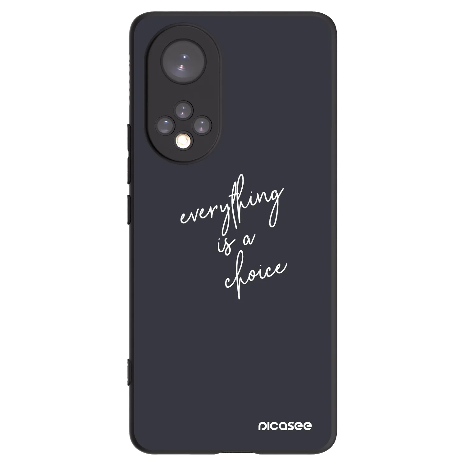 Picasee crna silikonska maskica za Honor 50 5G - Everything is a choice
