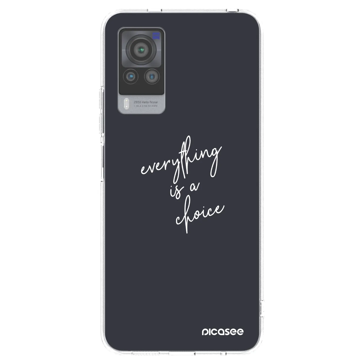 Picasee silikonska prozirna maskica za Vivo X60 Pro 5G - Everything is a choice