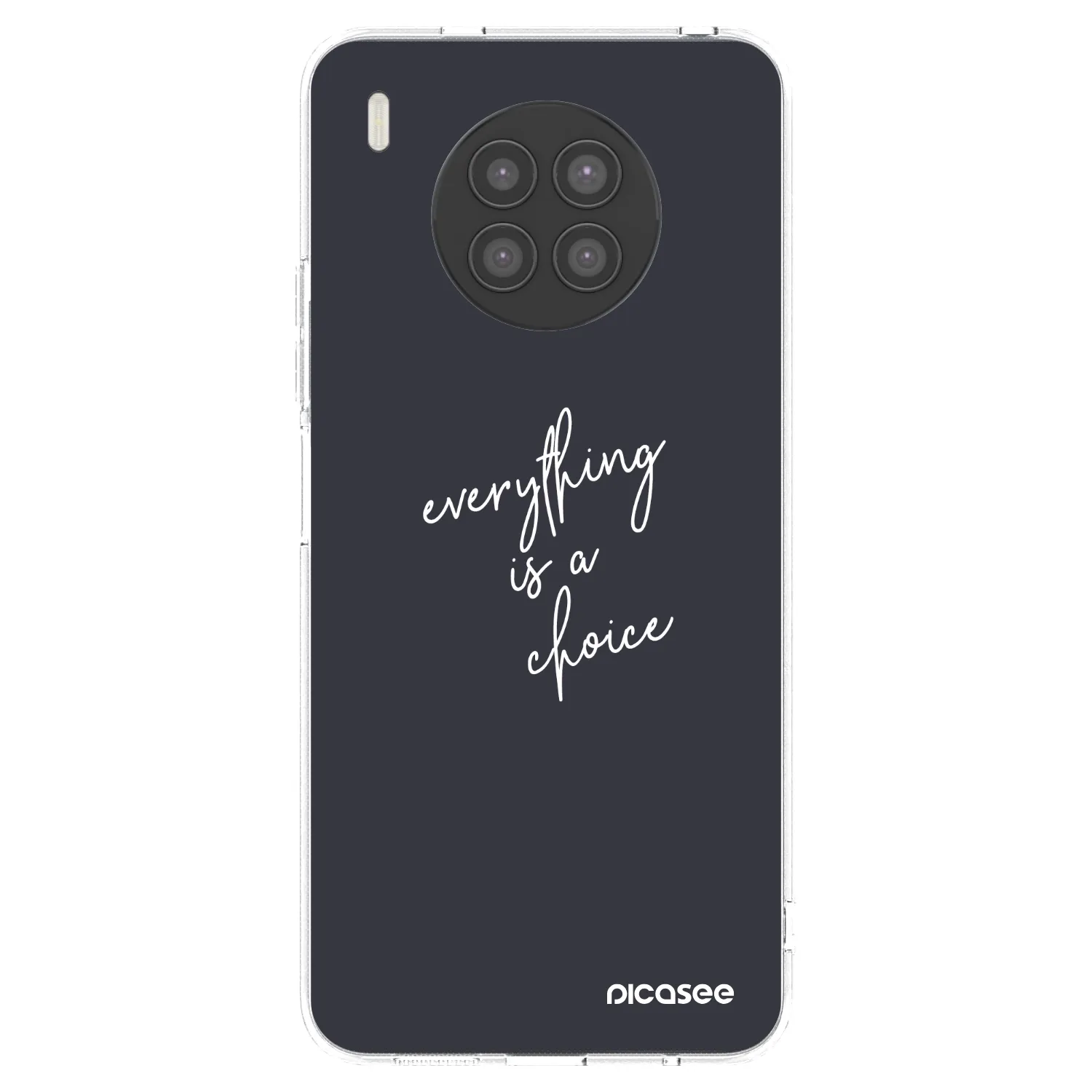 Picasee silikonska prozirna maskica za Huawei Nova 8i - Everything is a choice