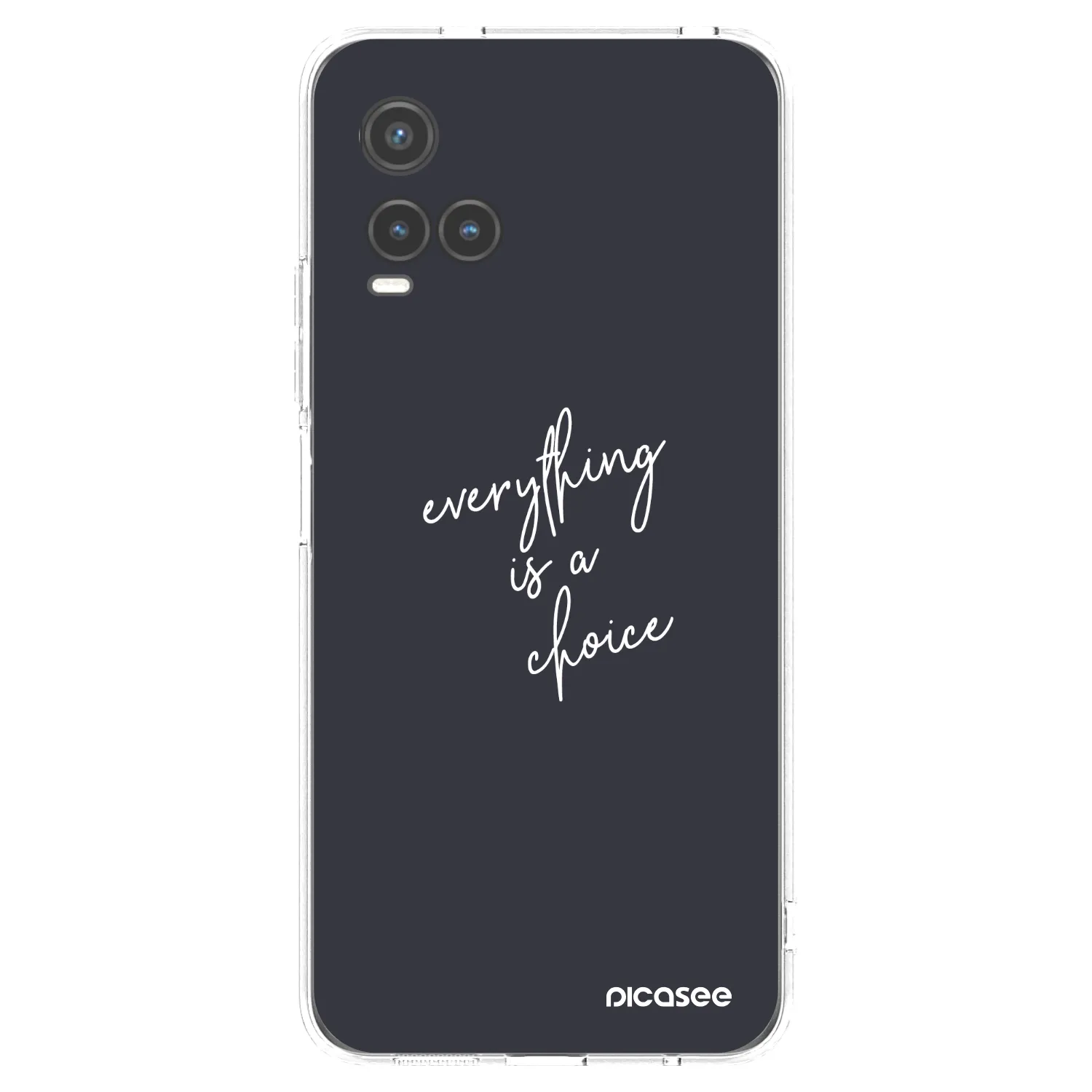 Picasee silikonska prozirna maskica za Vivo Y33s - Everything is a choice