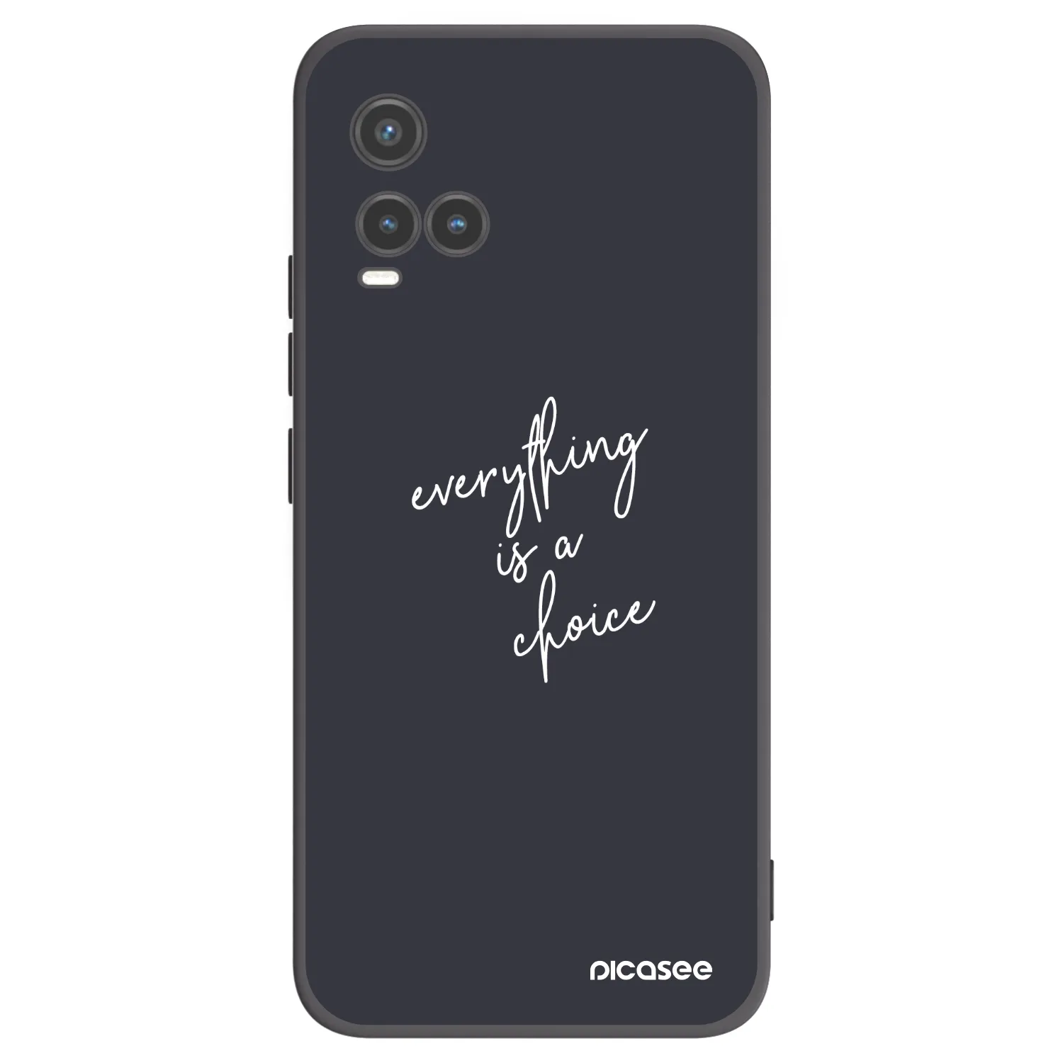 Picasee crna silikonska maskica za Vivo Y33s - Everything is a choice
