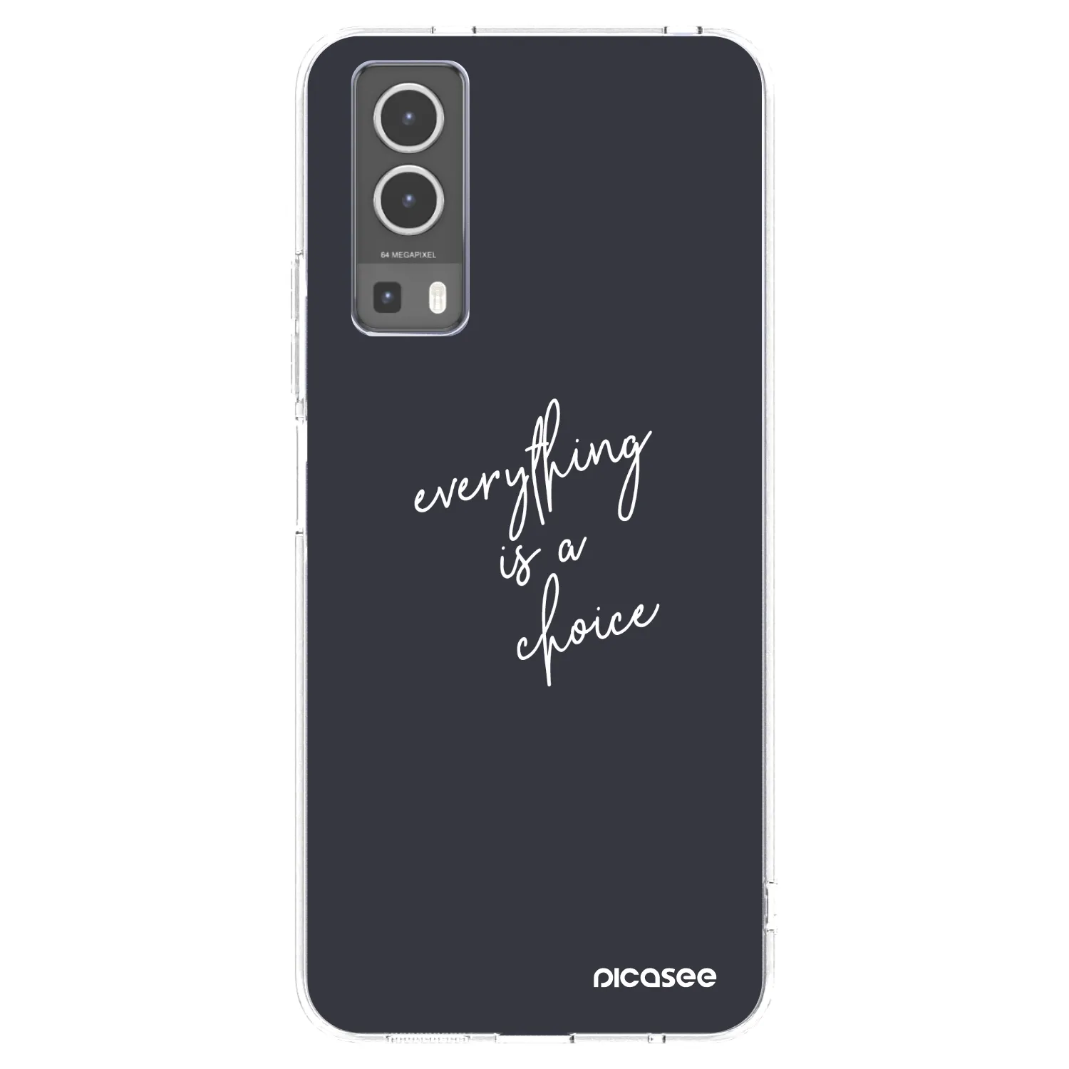 Picasee silikonska prozirna maskica za Vivo Y72 5G - Everything is a choice