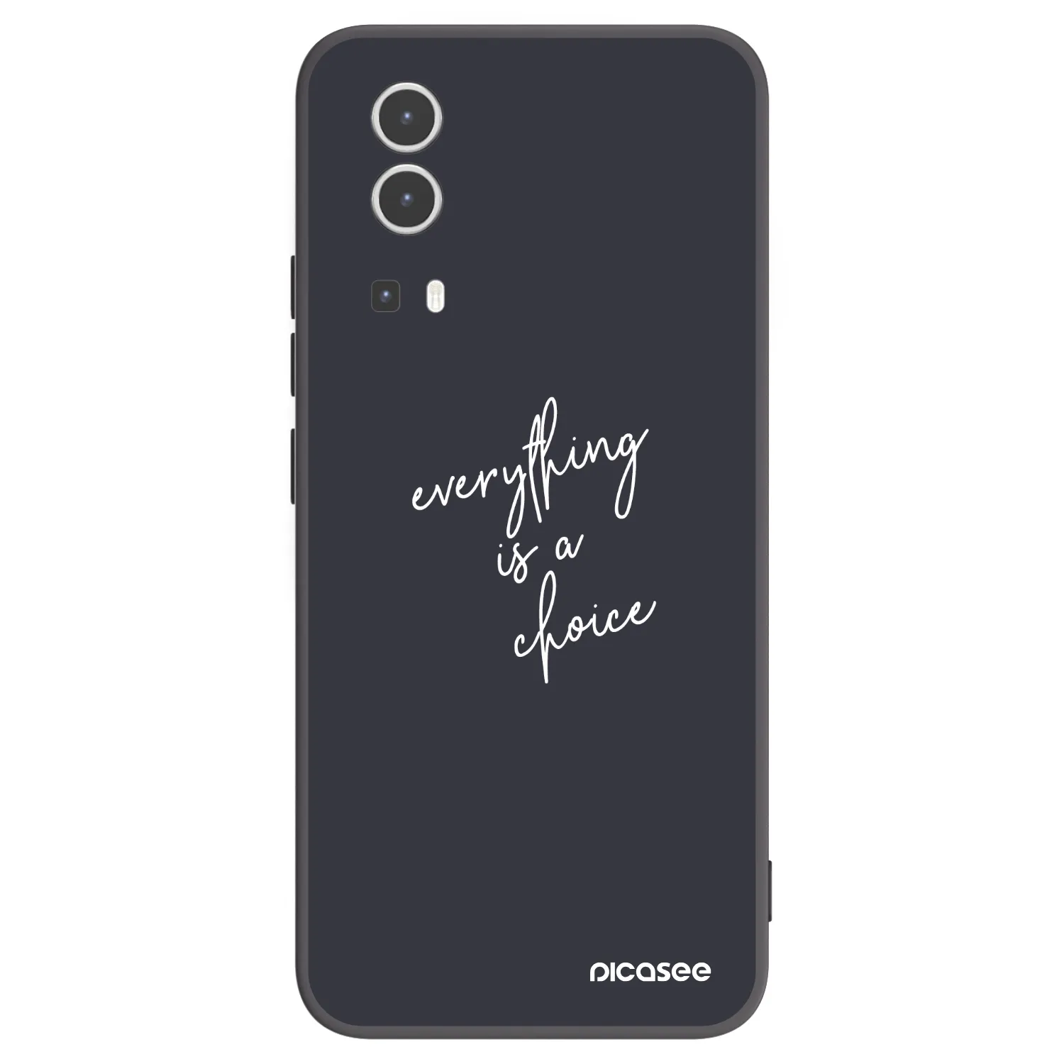 Picasee crna silikonska maskica za Vivo Y72 5G - Everything is a choice