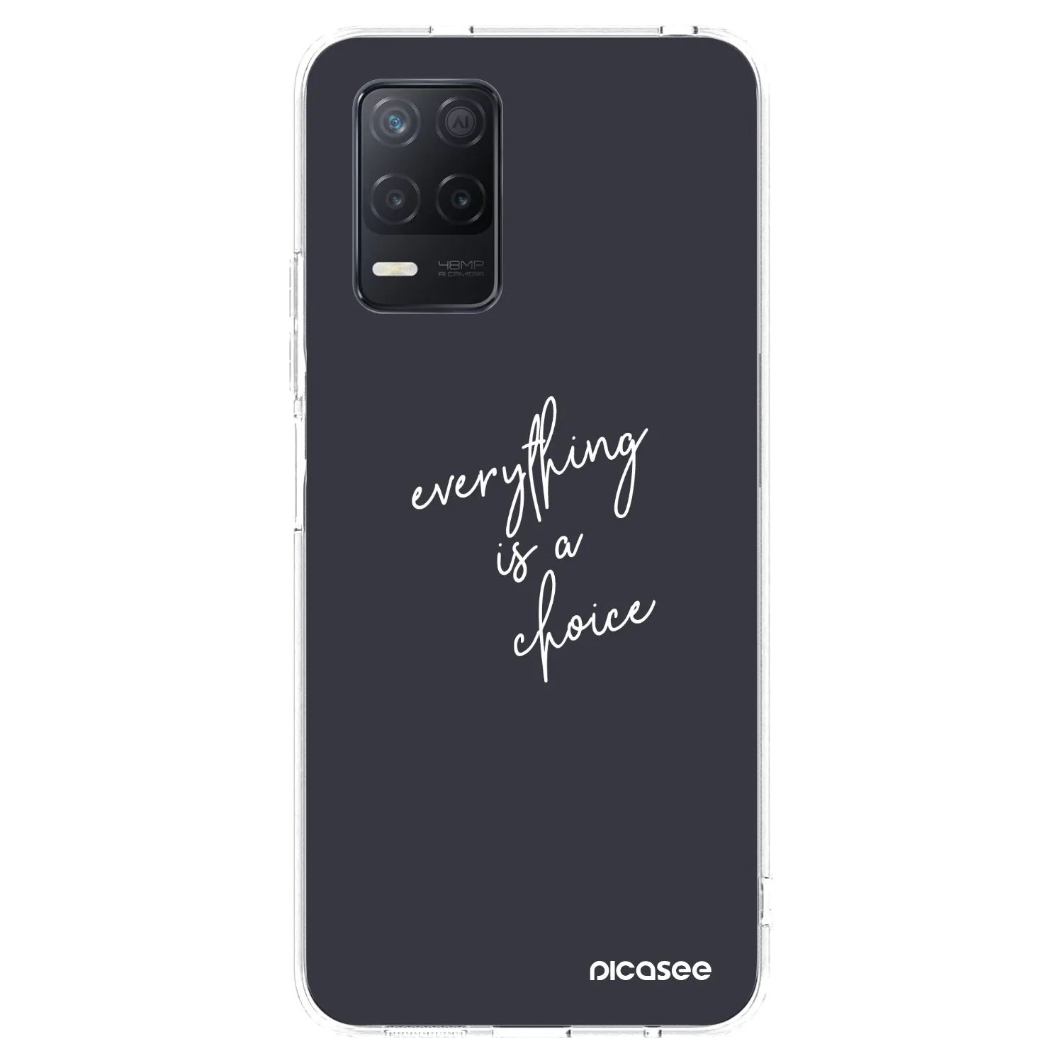 Picasee silikonska prozirna maskica za Realme 8 5G - Everything is a choice