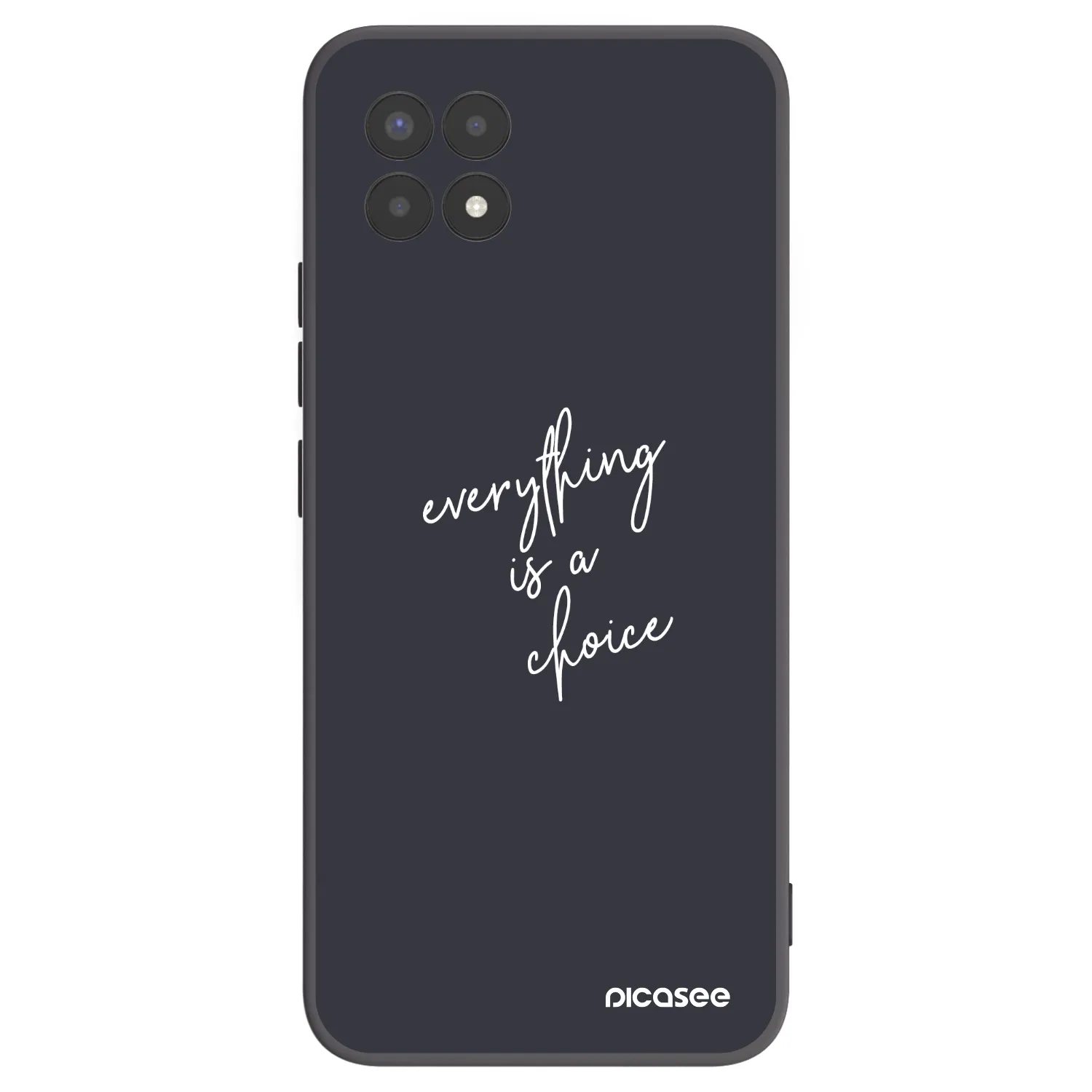 Picasee crna silikonska maskica za Realme 8i - Everything is a choice