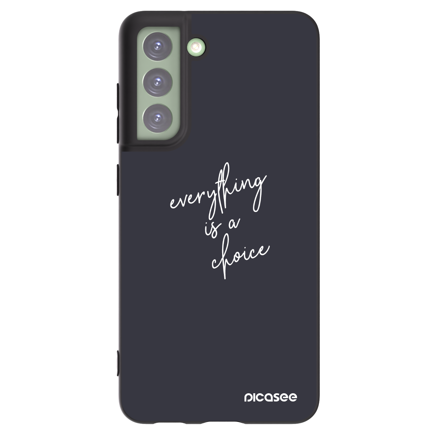 Picasee crna silikonska maskica za Samsung Galaxy S21 FE 5G - Everything is a choice