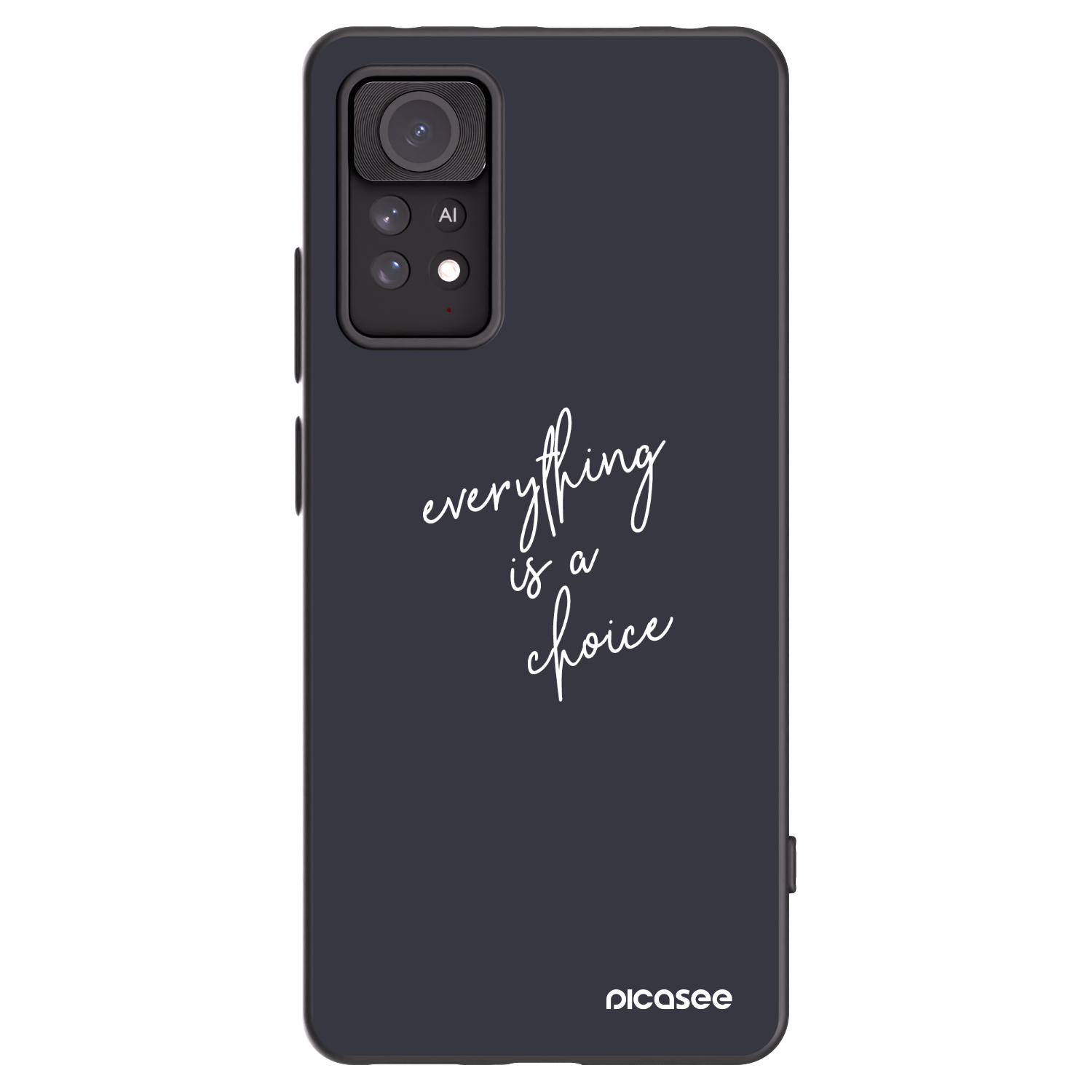 Picasee crna silikonska maskica za Xiaomi Redmi Note 11 Pro 5G - Everything is a choice