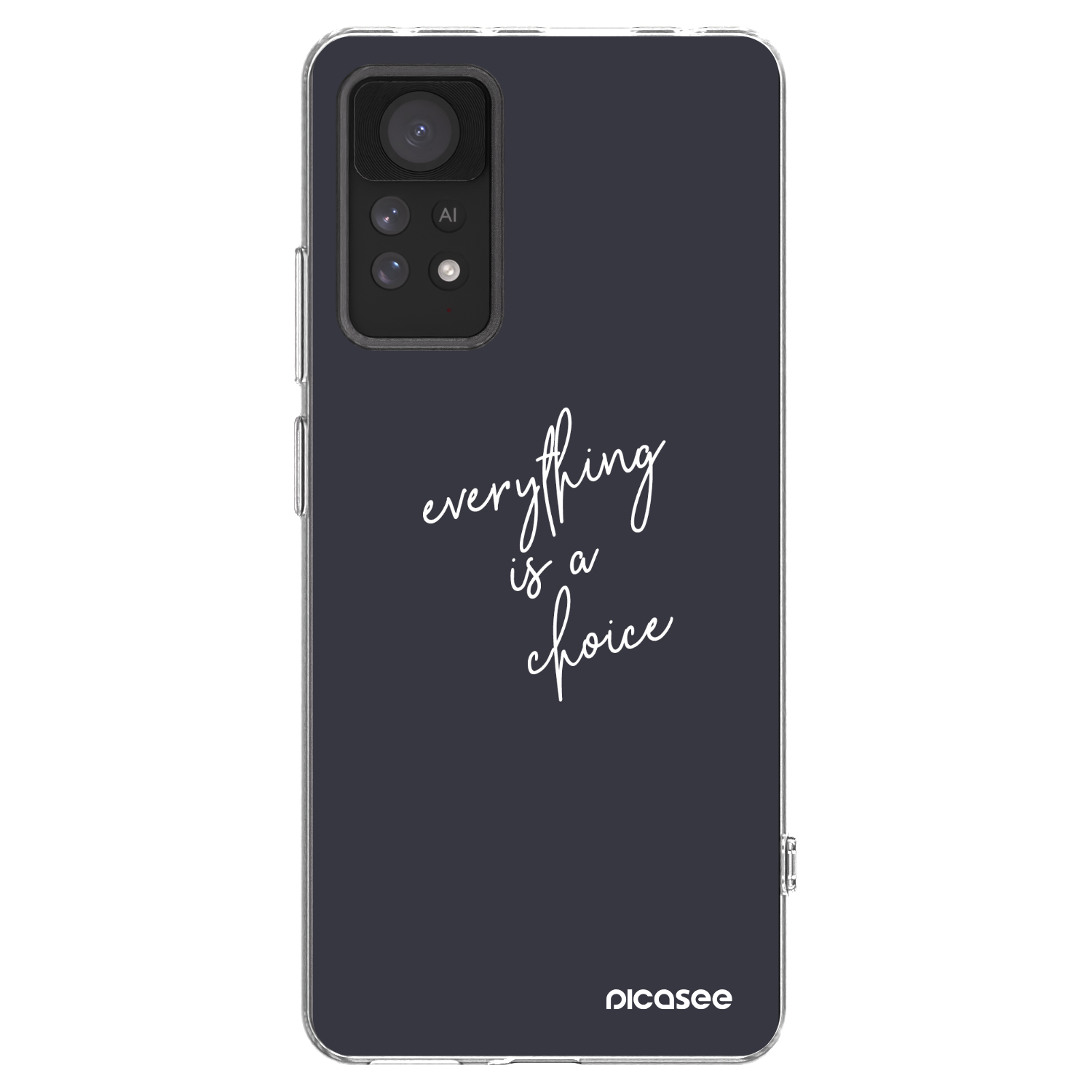 Picasee silikonska prozirna maskica za Xiaomi Redmi Note 11 Pro 5G - Everything is a choice