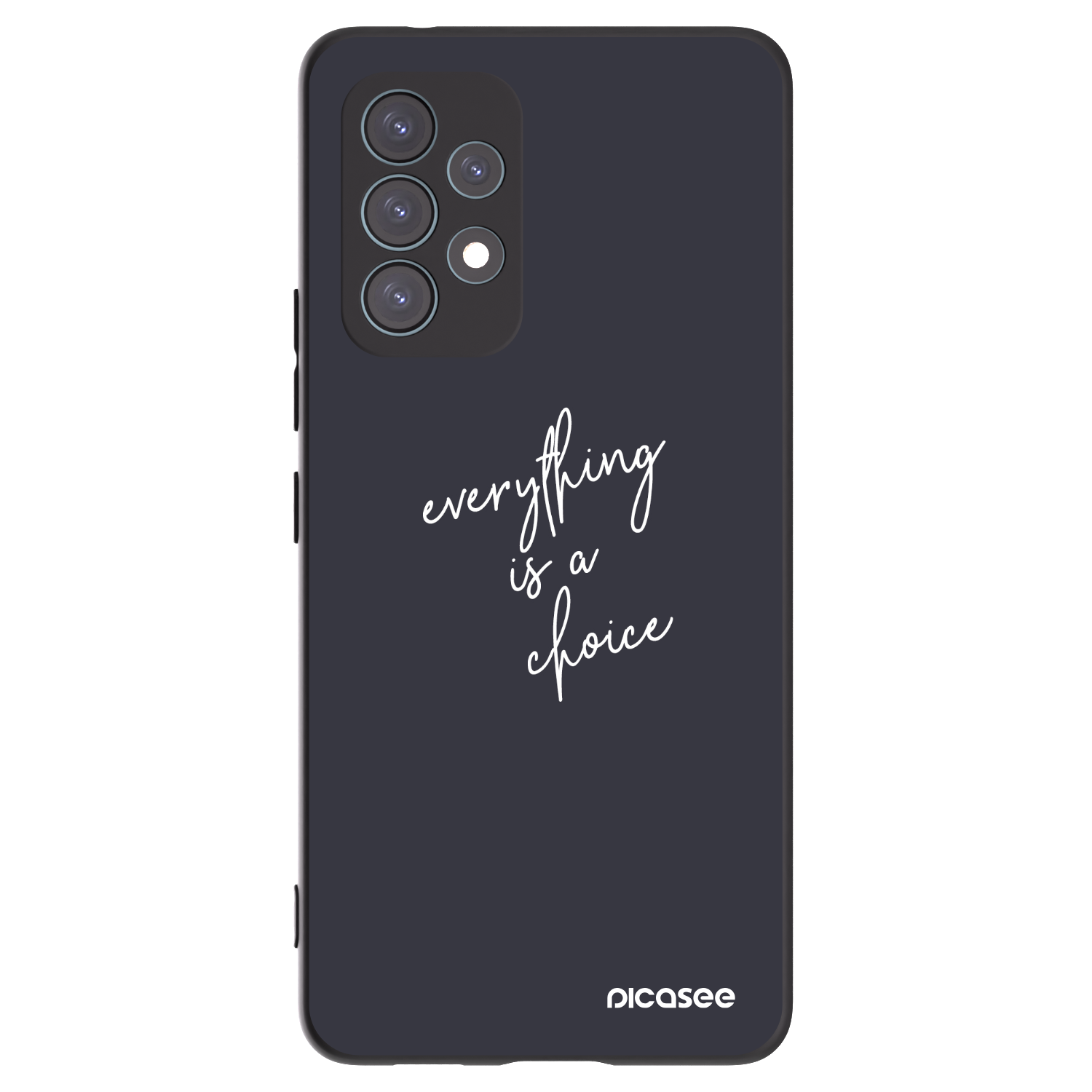 Picasee crna silikonska maskica za Samsung Galaxy A53 5G A536 - Everything is a choice