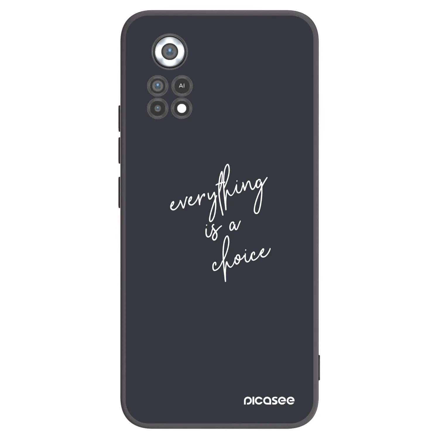 Picasee crna silikonska maskica za Xiaomi Poco X4 Pro 5G - Everything is a choice