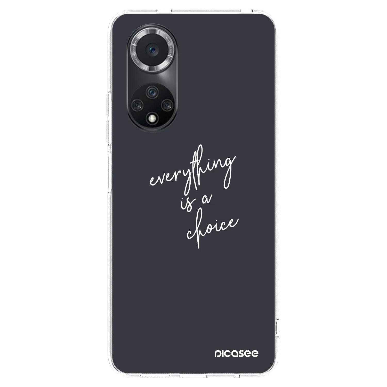 Picasee silikonska prozirna maskica za Huawei Nova 9 SE - Everything is a choice