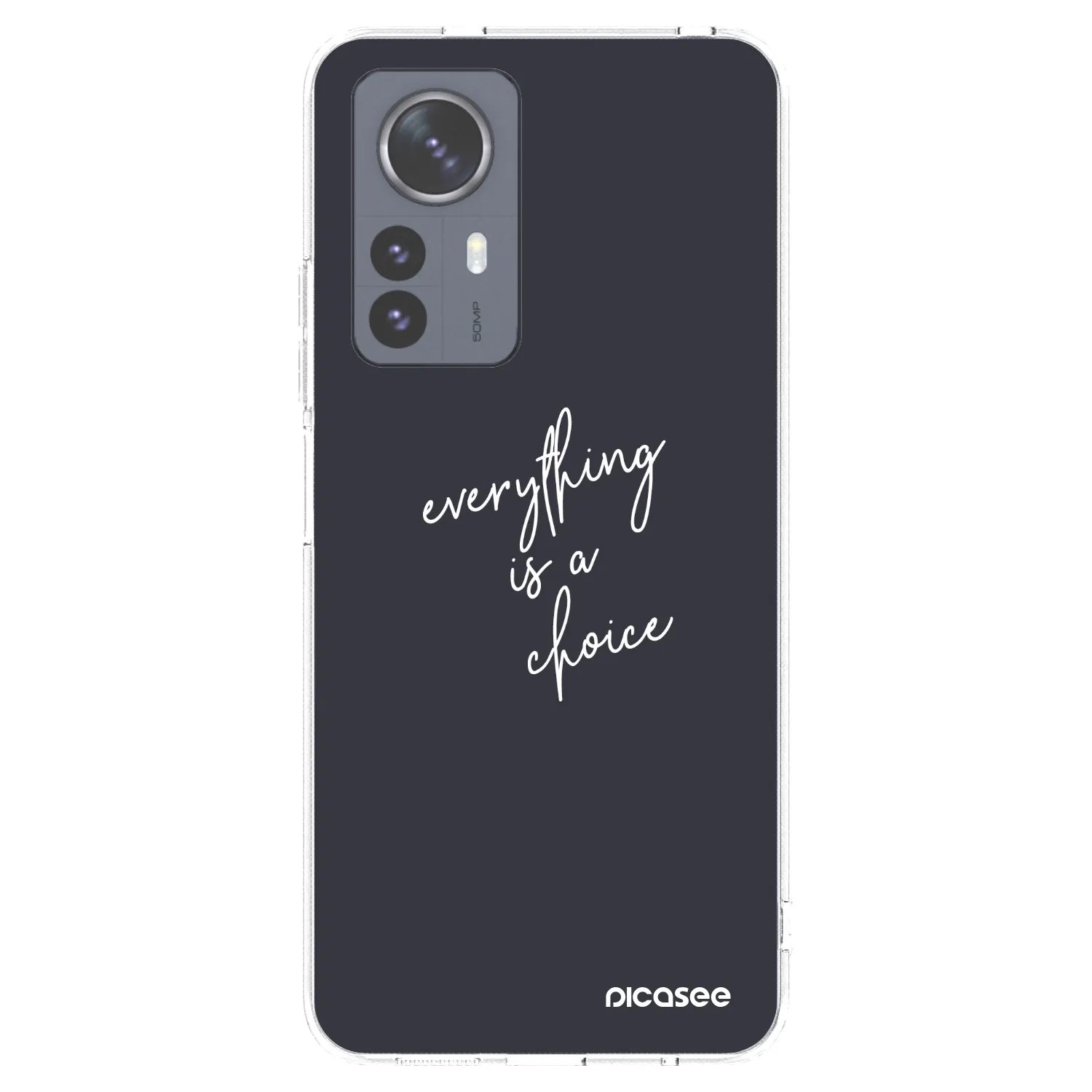 Picasee silikonska prozirna maskica za Xiaomi 12 Pro - Everything is a choice