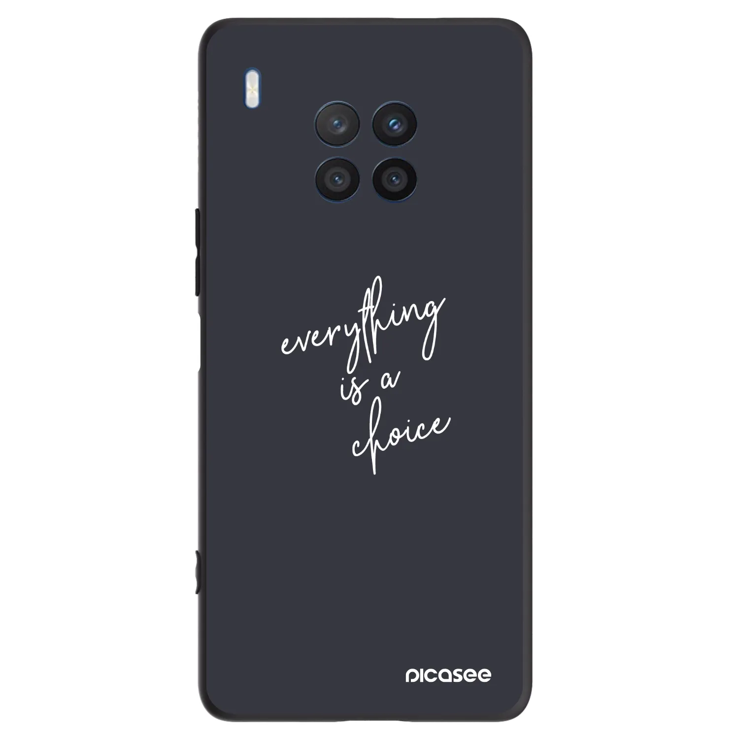 Picasee crna silikonska maskica za Honor 50 Lite - Everything is a choice