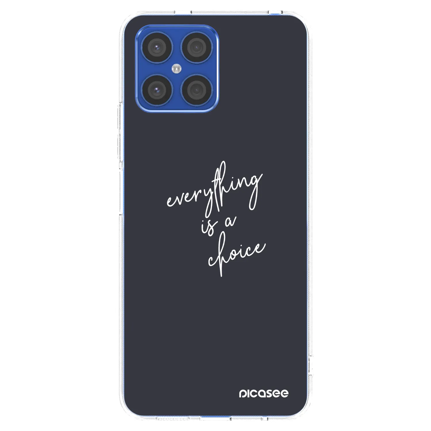 Picasee silikonska prozirna maskica za Honor X8 4G - Everything is a choice