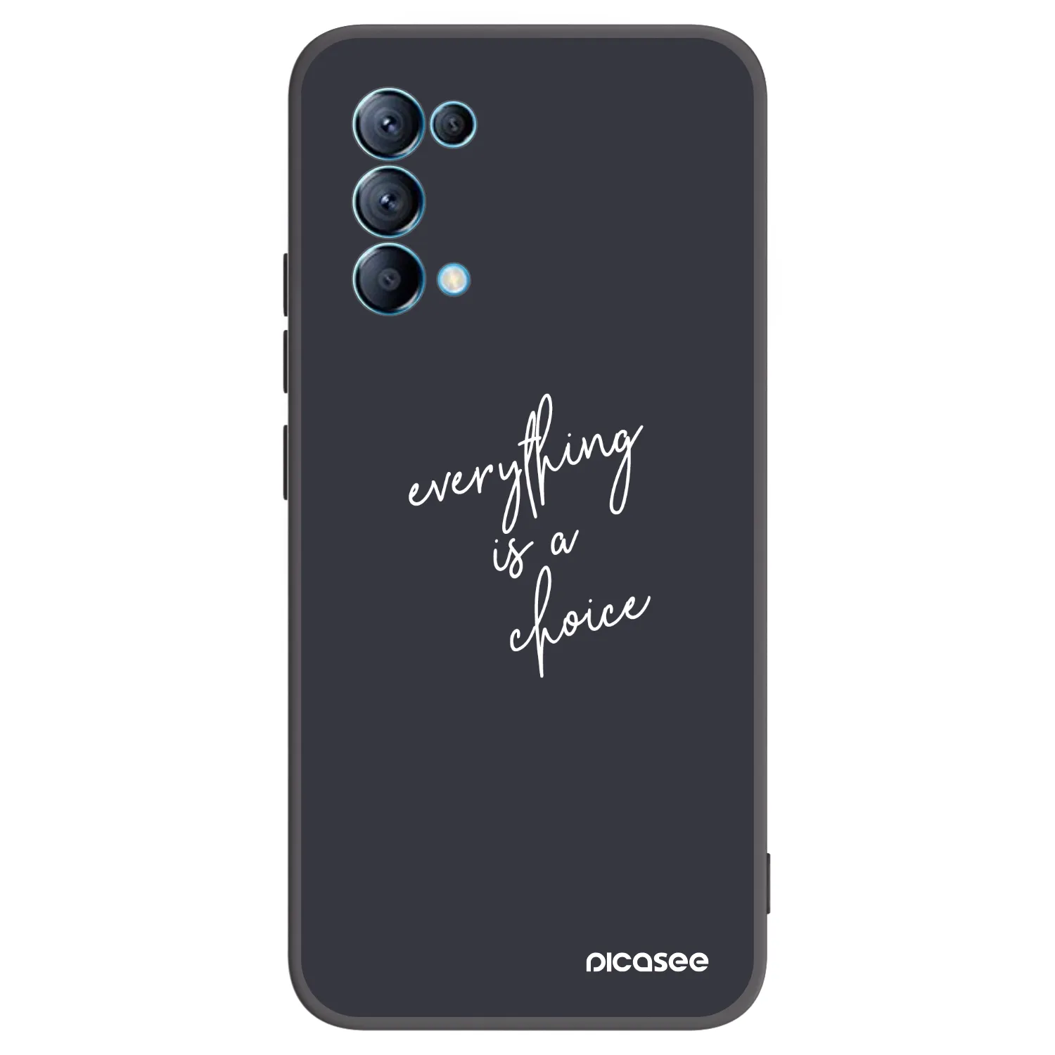 Picasee crna silikonska maskica za OPPO Reno 5 5G - Everything is a choice