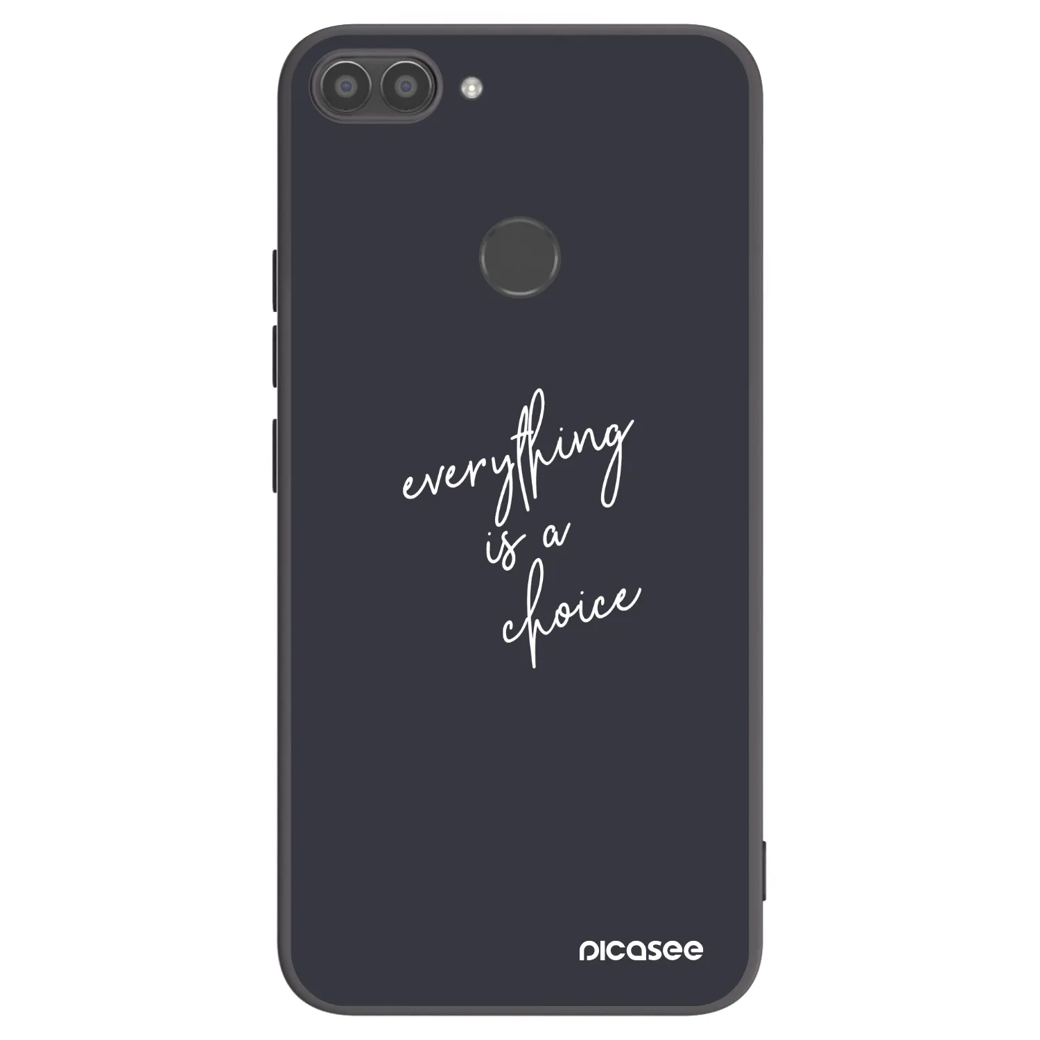 Picasee crna silikonska maskica za Huawei P Smart - Everything is a choice