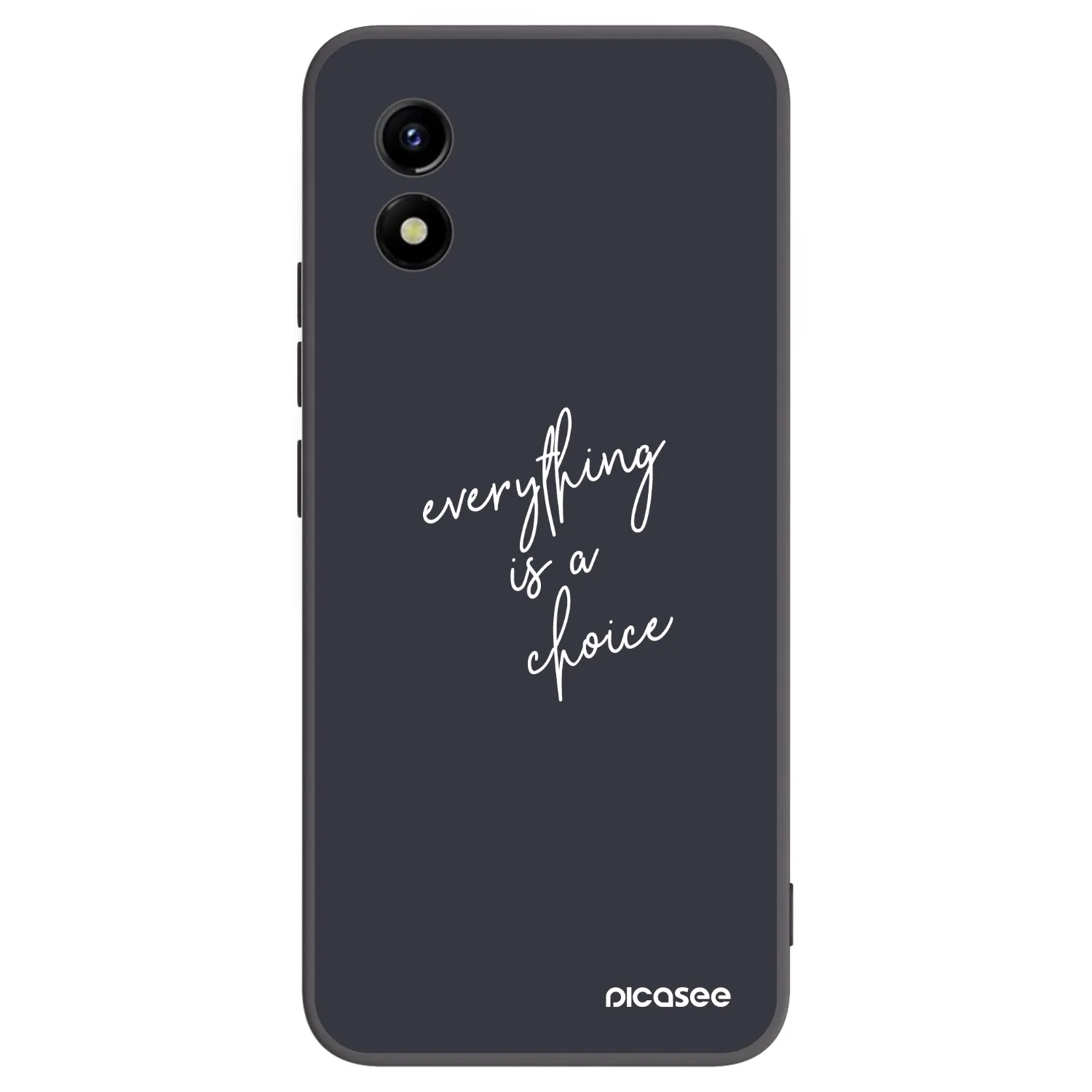 Picasee crna silikonska maskica za Vivo Y01 - Everything is a choice