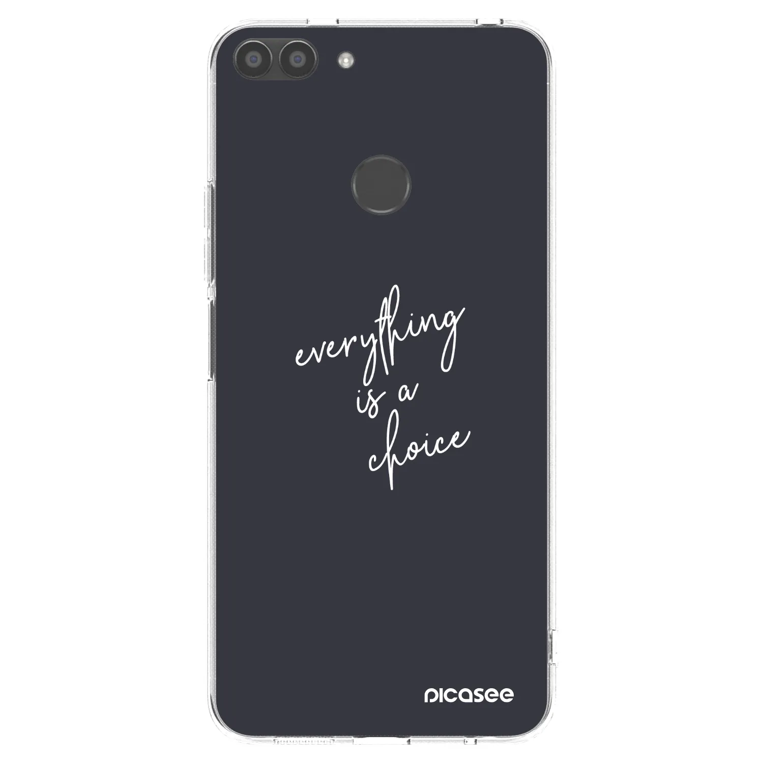 Picasee silikonska prozirna maskica za Huawei P Smart - Everything is a choice