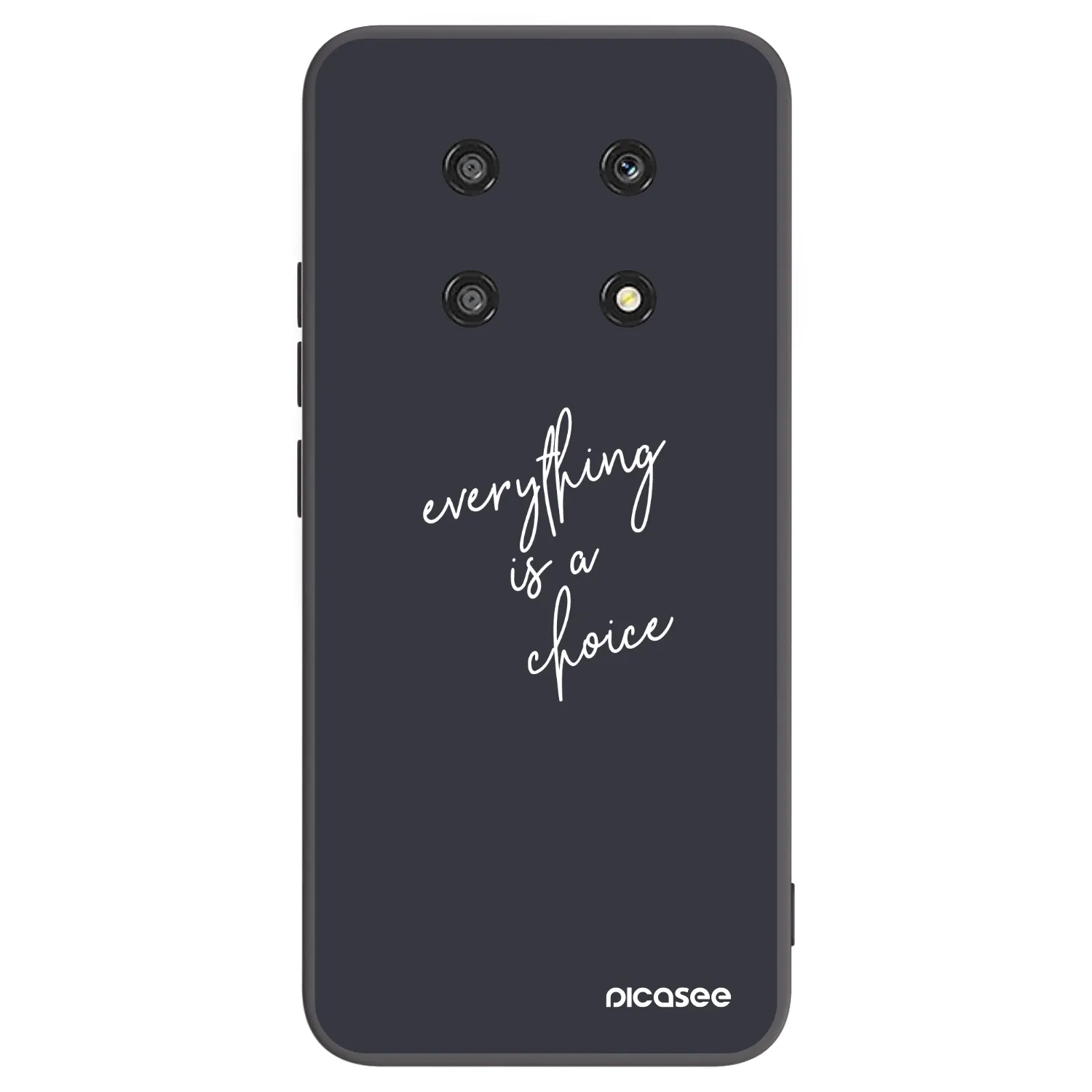 Picasee crna silikonska maskica za Honor Magic4 Lite 5G - Everything is a choice