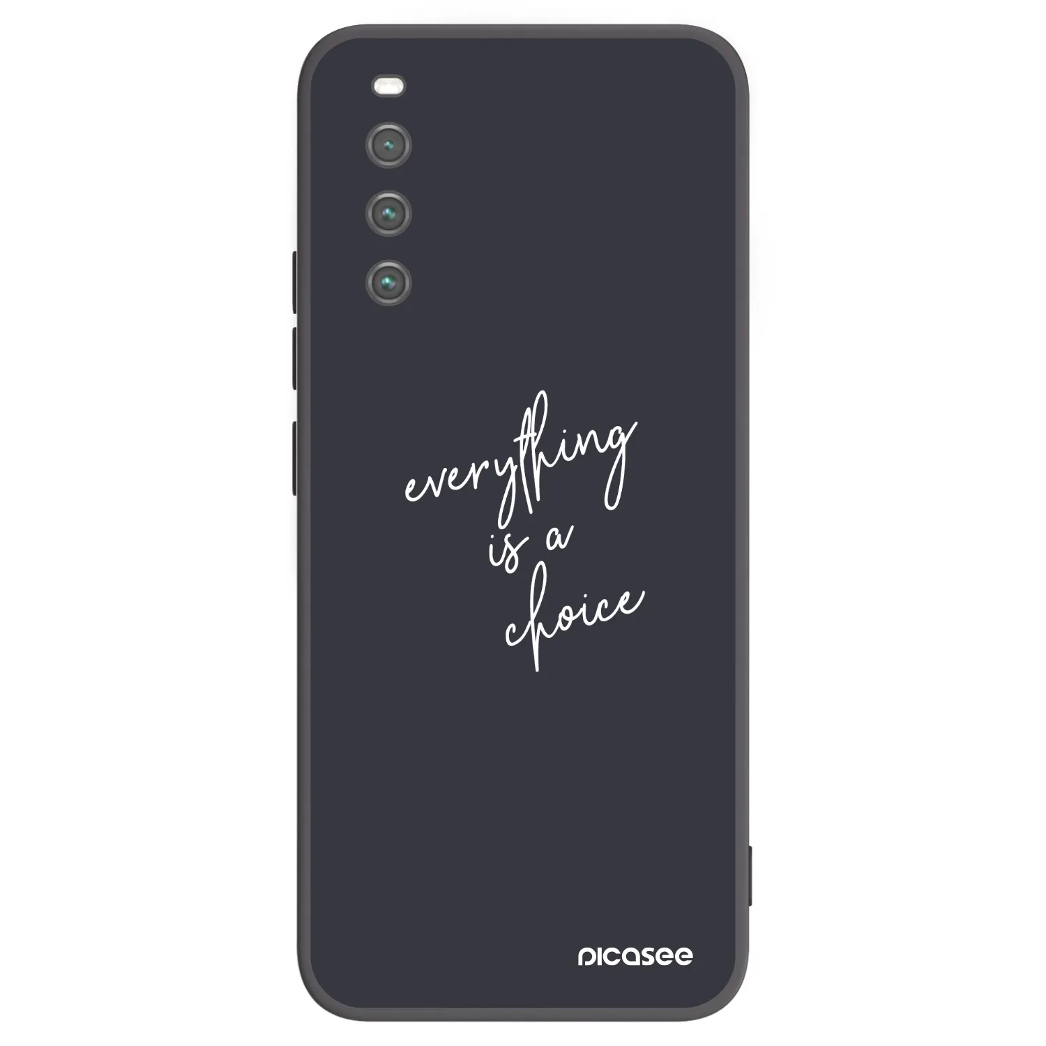 Picasee crna silikonska maskica za Sony Xperia 10 IV 5G - Everything is a choice