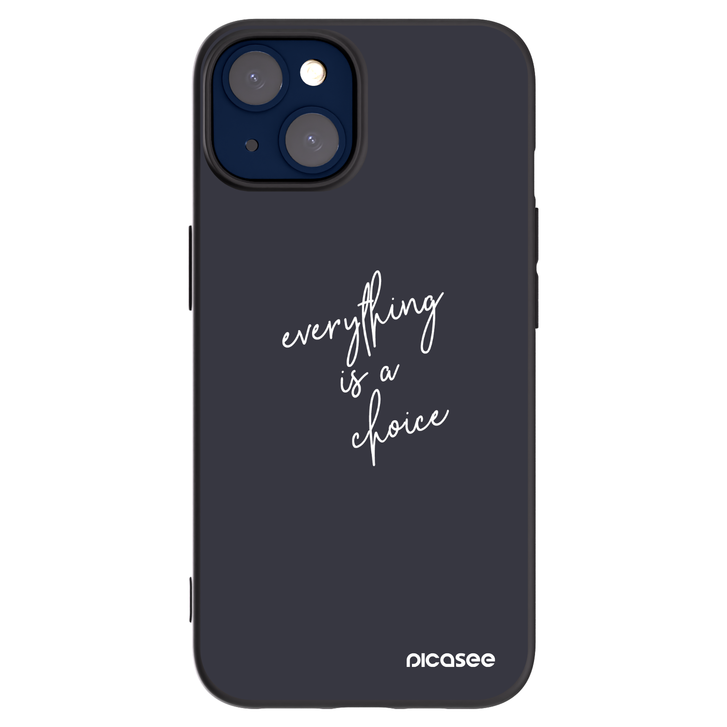 Picasee crna silikonska maskica za Apple iPhone 14 - Everything is a choice