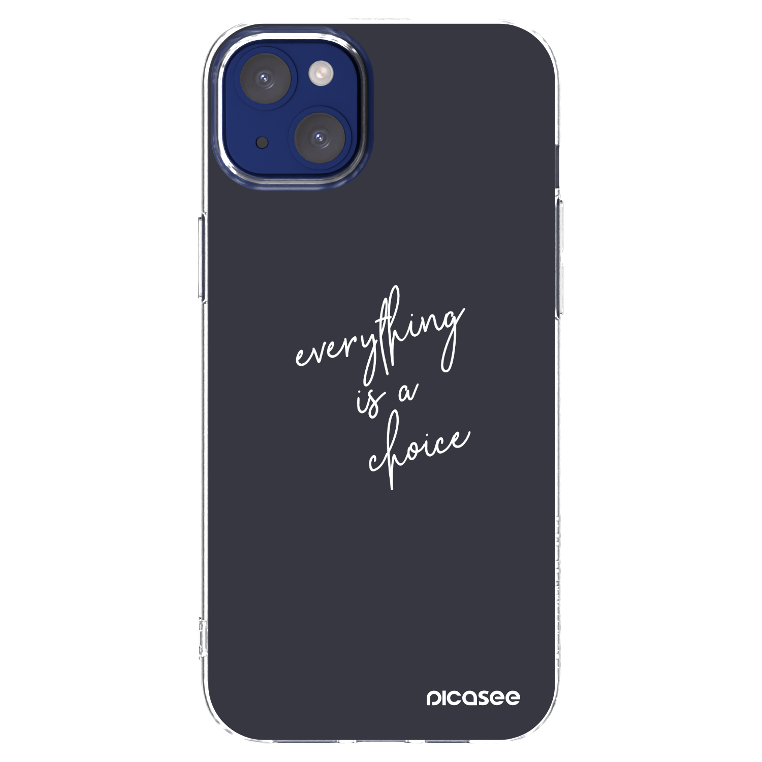 Picasee silikonska prozirna maskica za Apple iPhone 14 Plus - Everything is a choice