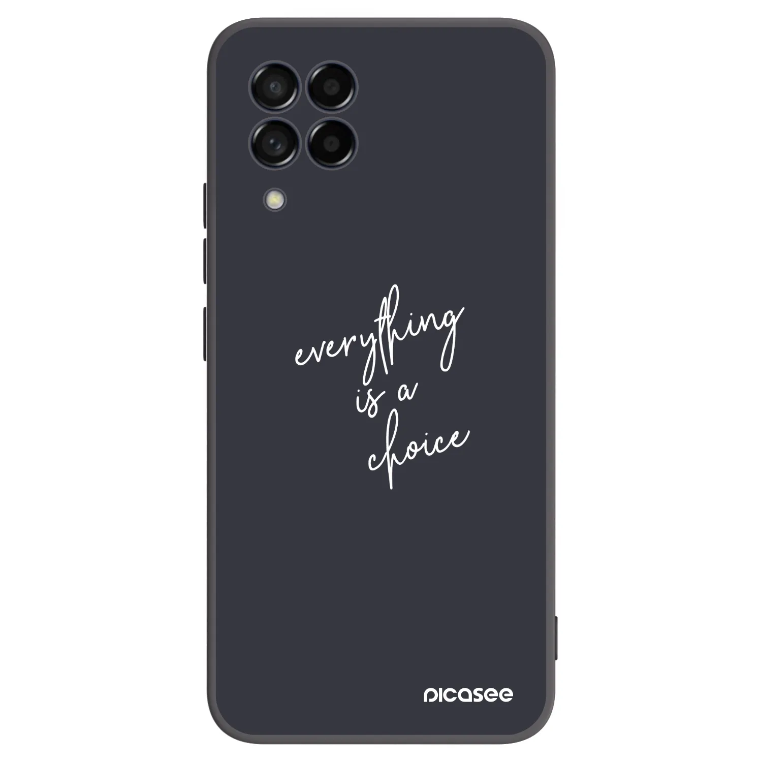 Picasee crna silikonska maskica za Samsung Galaxy M53 5G - Everything is a choice