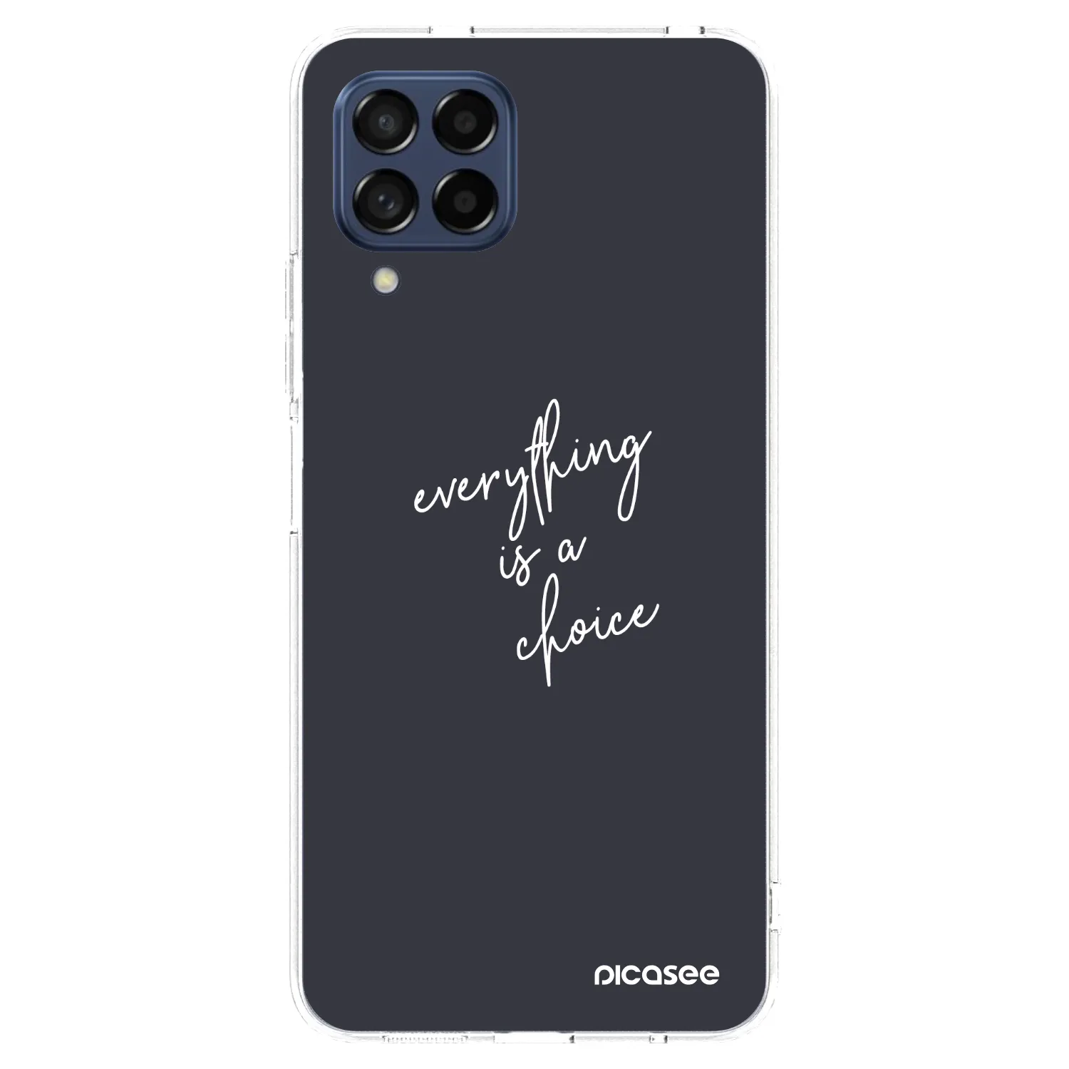 Picasee silikonska prozirna maskica za Samsung Galaxy M53 5G - Everything is a choice