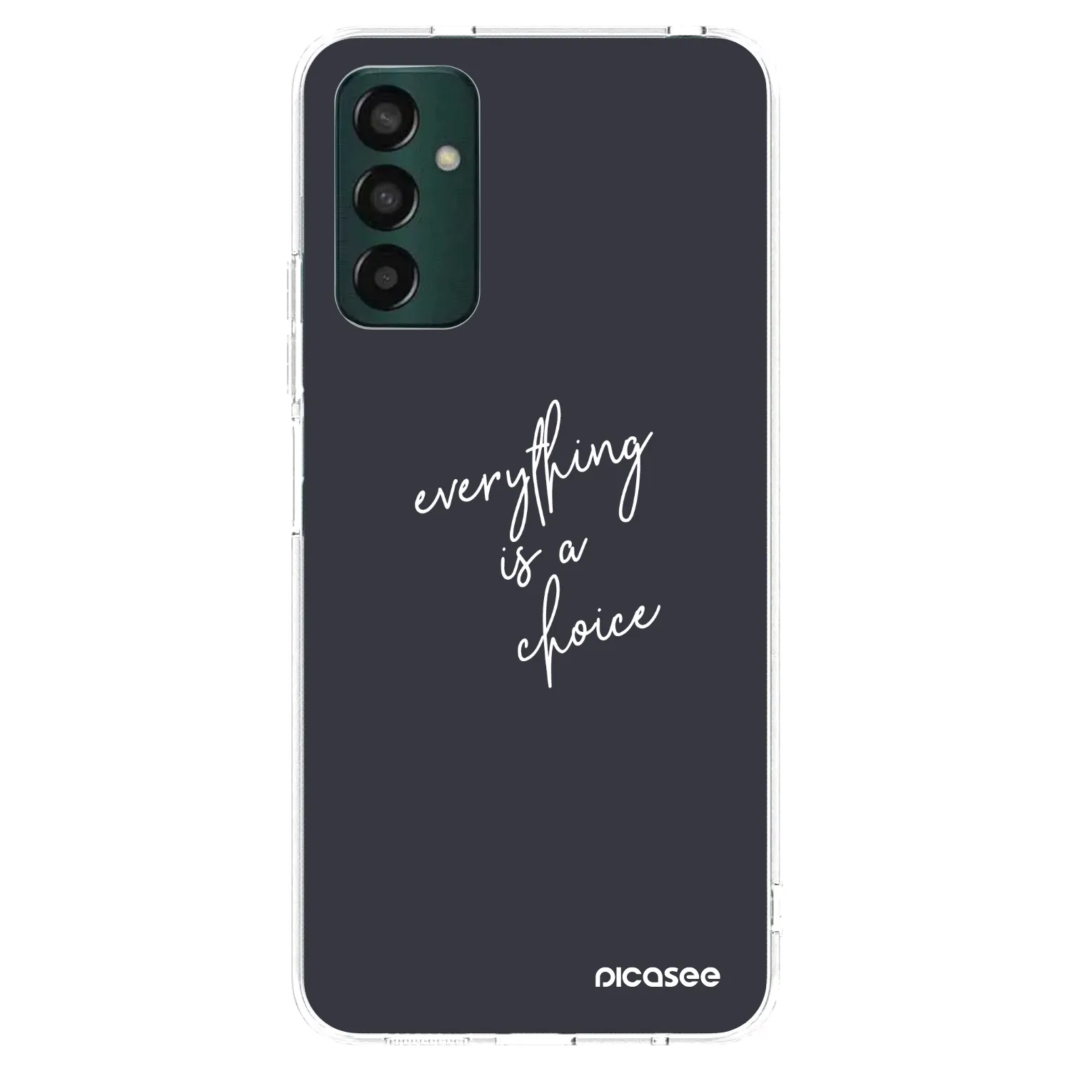 Picasee silikonska prozirna maskica za Samsung Galaxy M13 M135F - Everything is a choice
