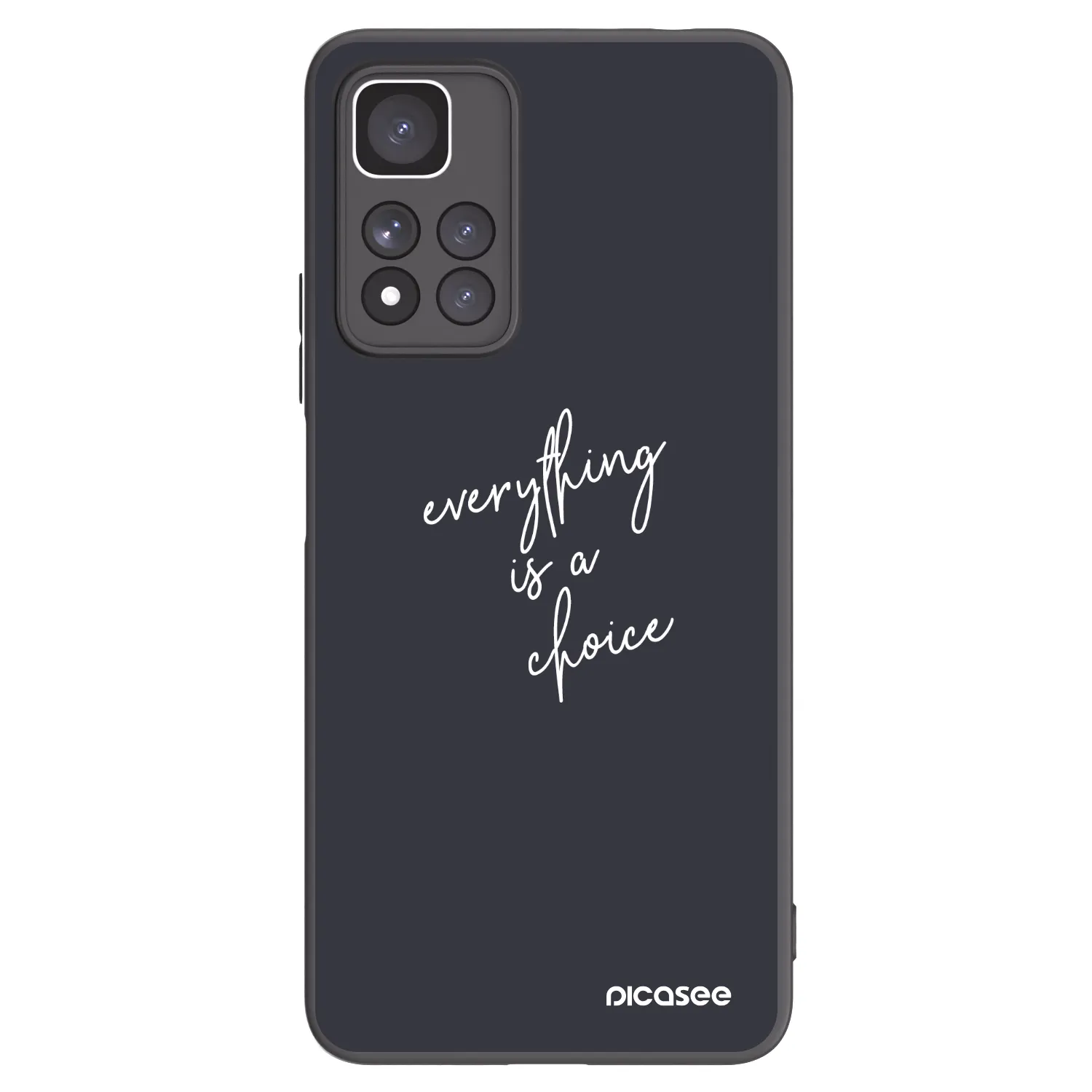 Picasee crna silikonska maskica za Xiaomi Redmi Note 11 Pro+ 5G - Everything is a choice