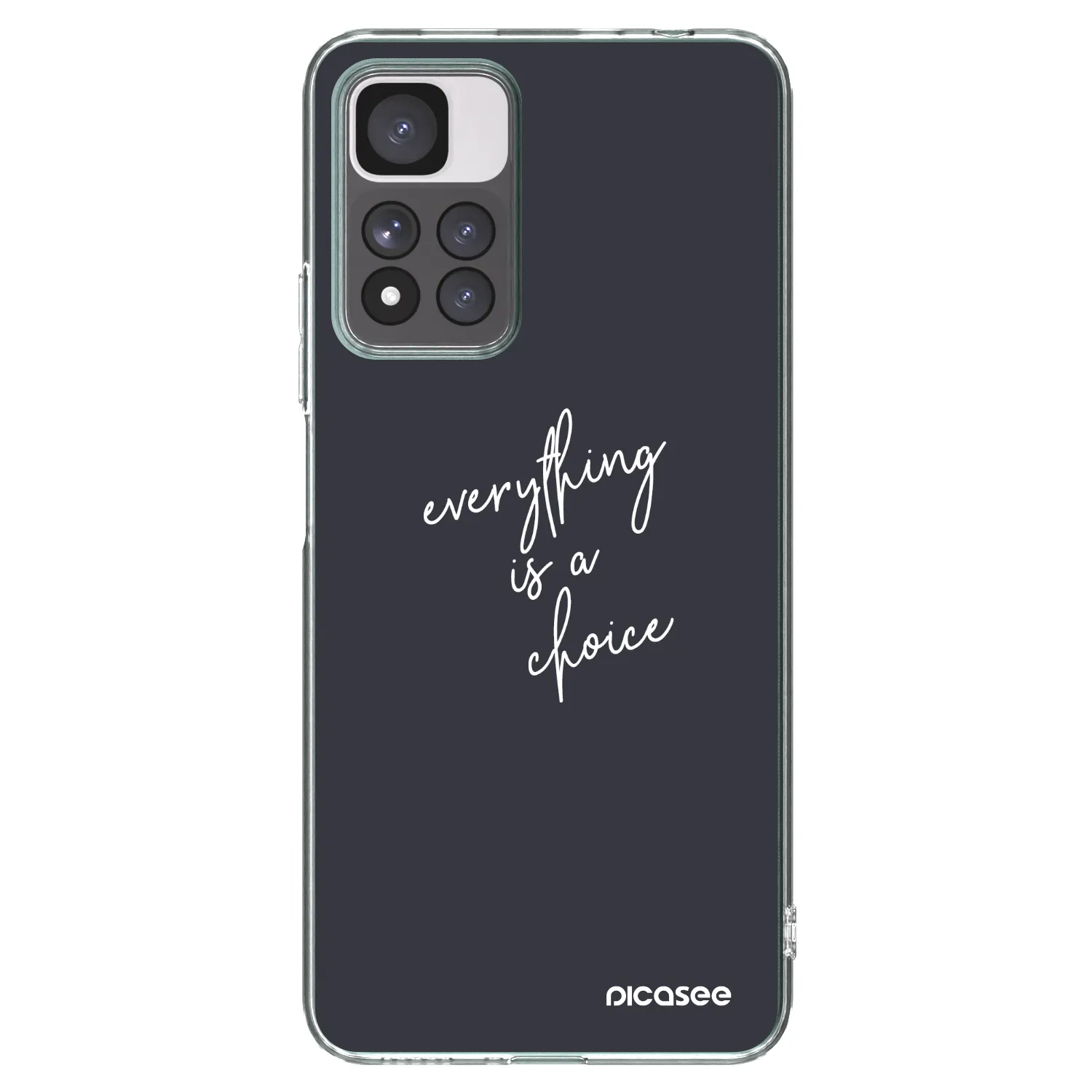 Picasee silikonska prozirna maskica za Xiaomi Redmi Note 11 Pro+ 5G - Everything is a choice