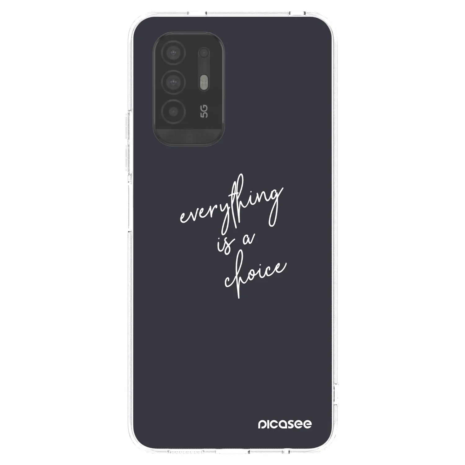 Picasee silikonska prozirna maskica za OPPO A94 5G - Everything is a choice