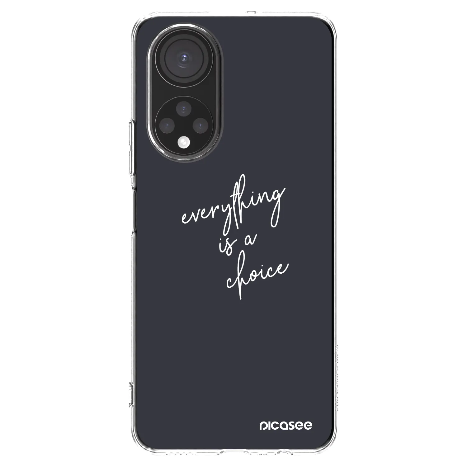 Picasee silikonska prozirna maskica za Honor X7 - Everything is a choice