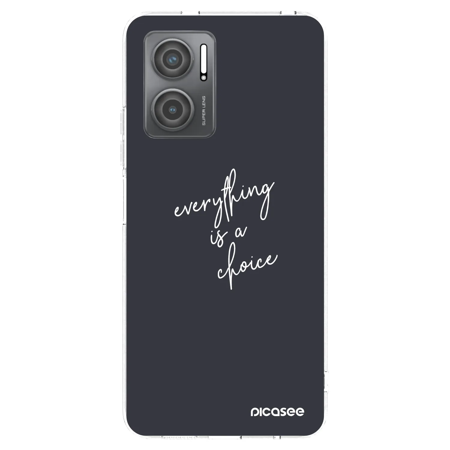 Picasee silikonska prozirna maskica za Xiaomi Redmi 10 5G - Everything is a choice