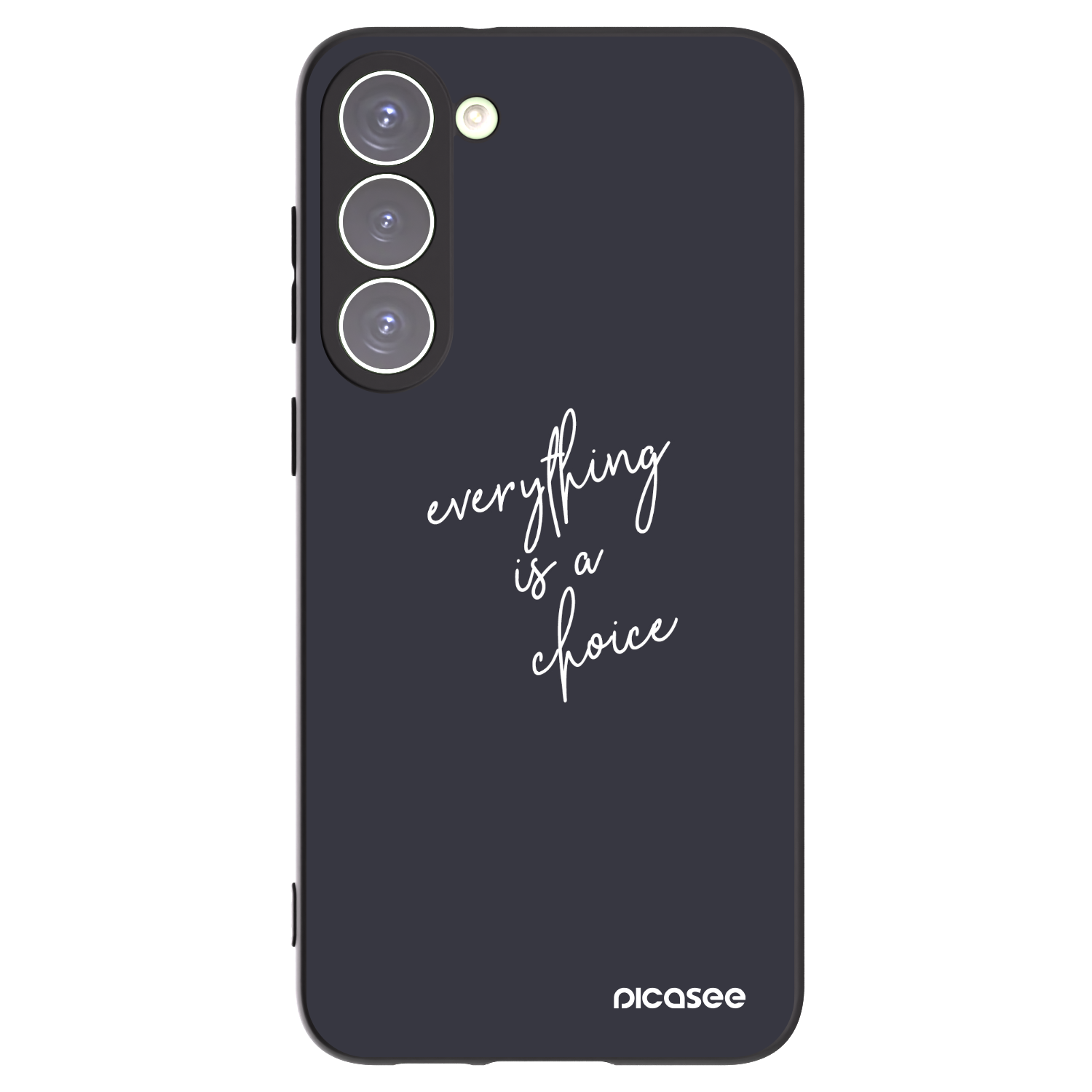 Picasee crna silikonska maskica za Samsung Galaxy S23+ 5G - Everything is a choice