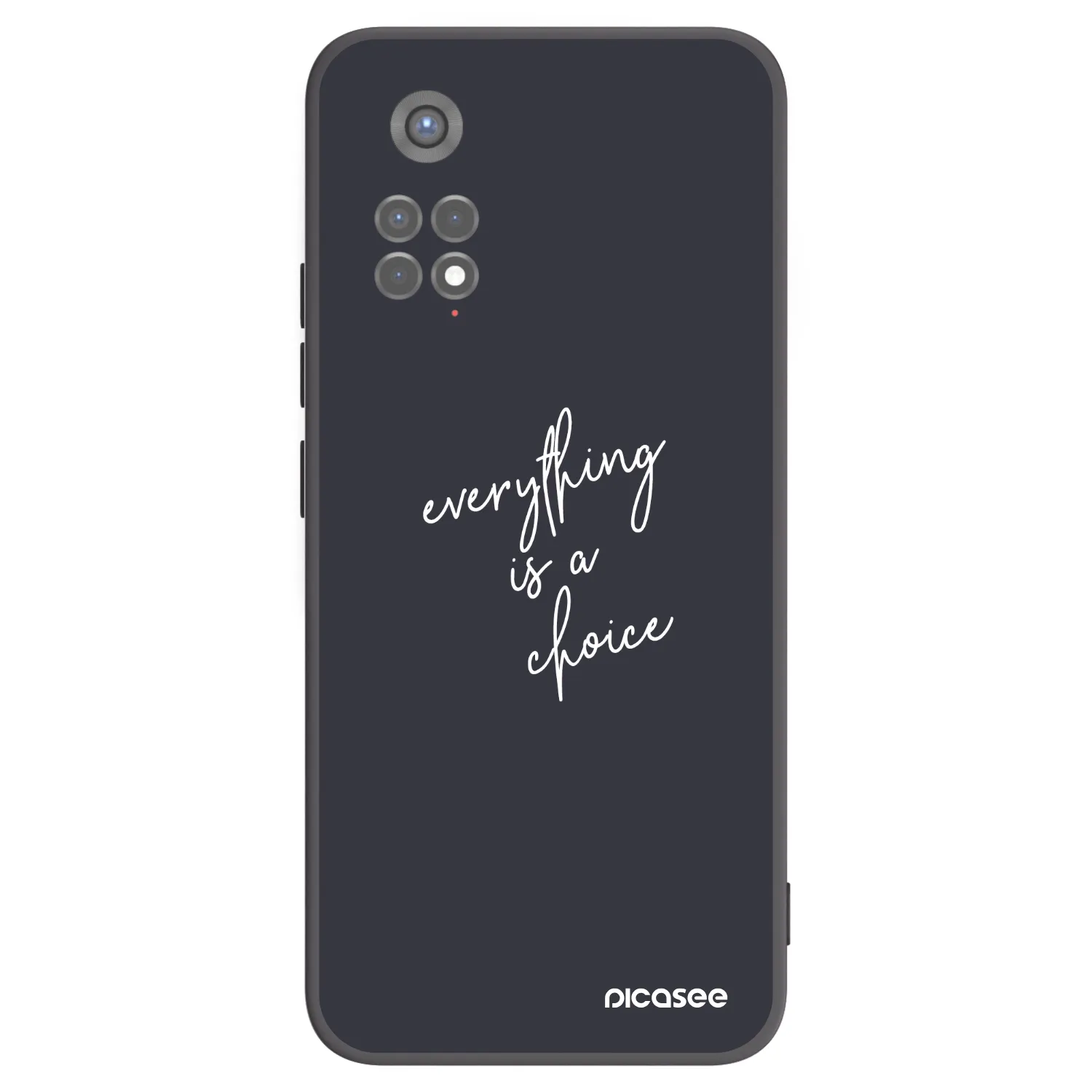 Picasee crna silikonska maskica za Xiaomi Redmi Note 11S 5G - Everything is a choice