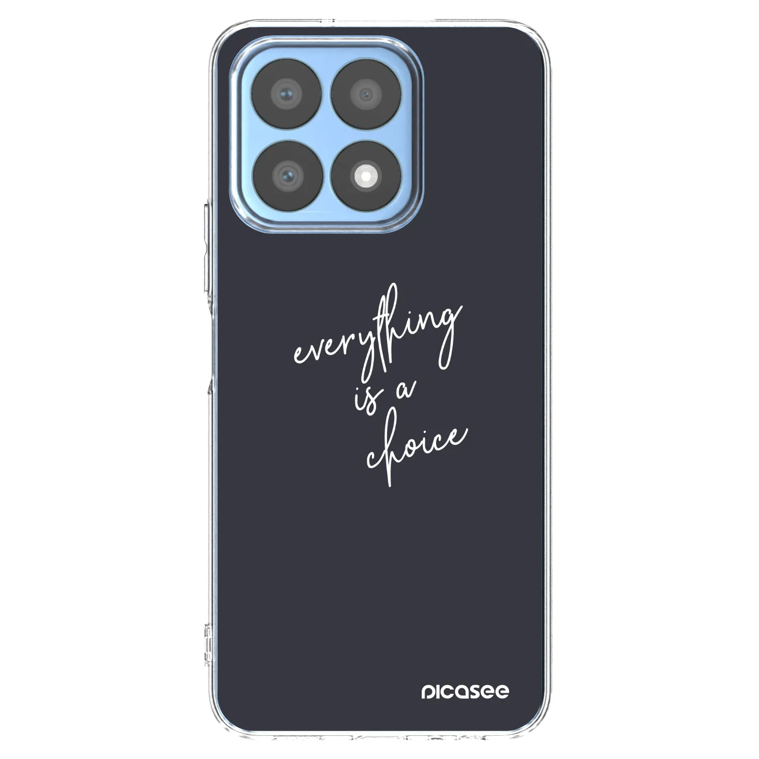 Picasee silikonska prozirna maskica za Honor X8a - Everything is a choice