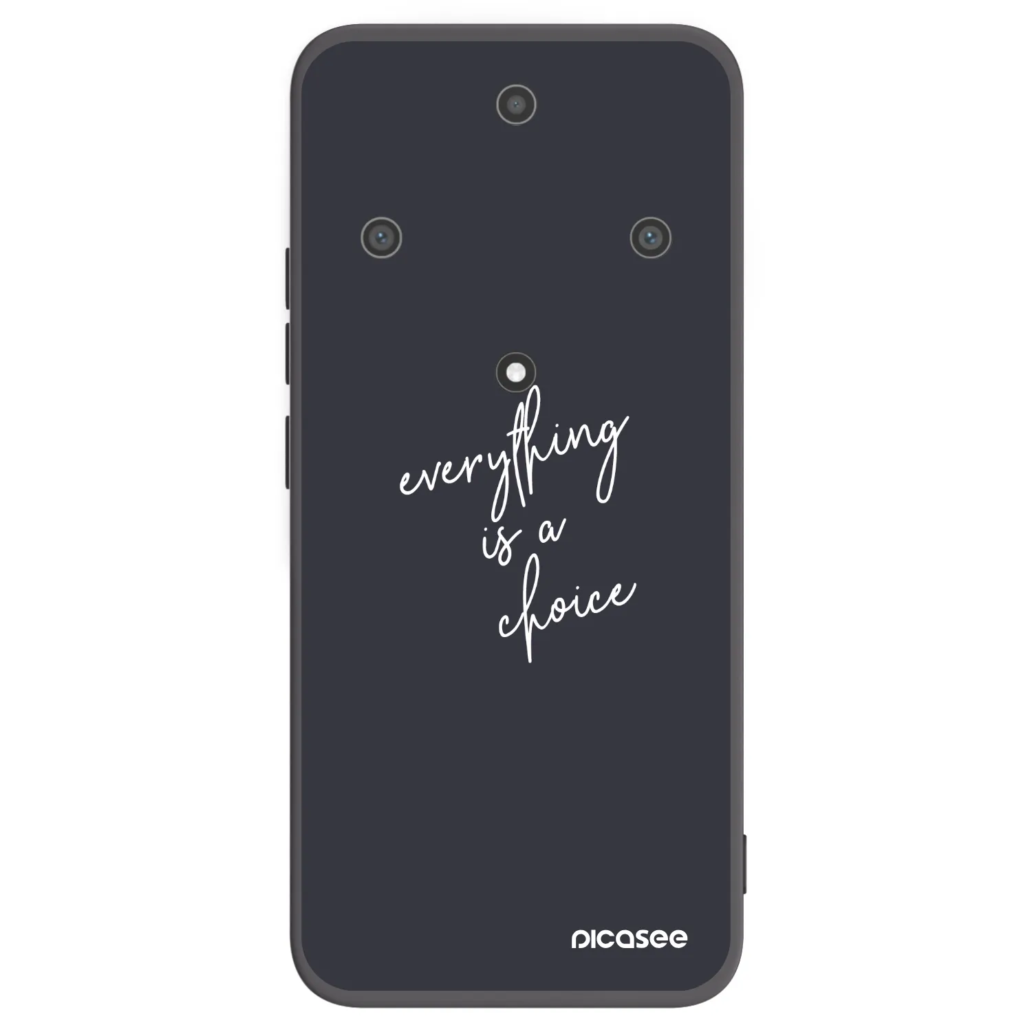Picasee crna silikonska maskica za Honor Magic5 Lite 5G - Everything is a choice