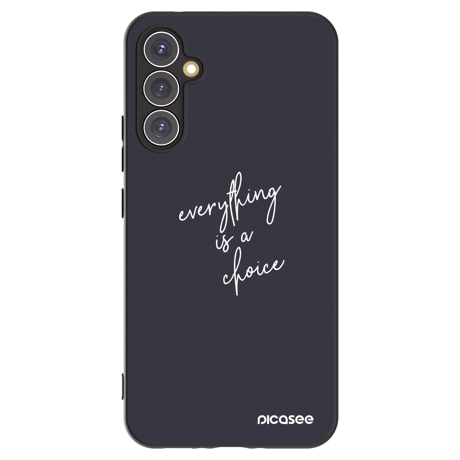 Picasee crna silikonska maskica za Samsung Galaxy A34 5G A346B - Everything is a choice