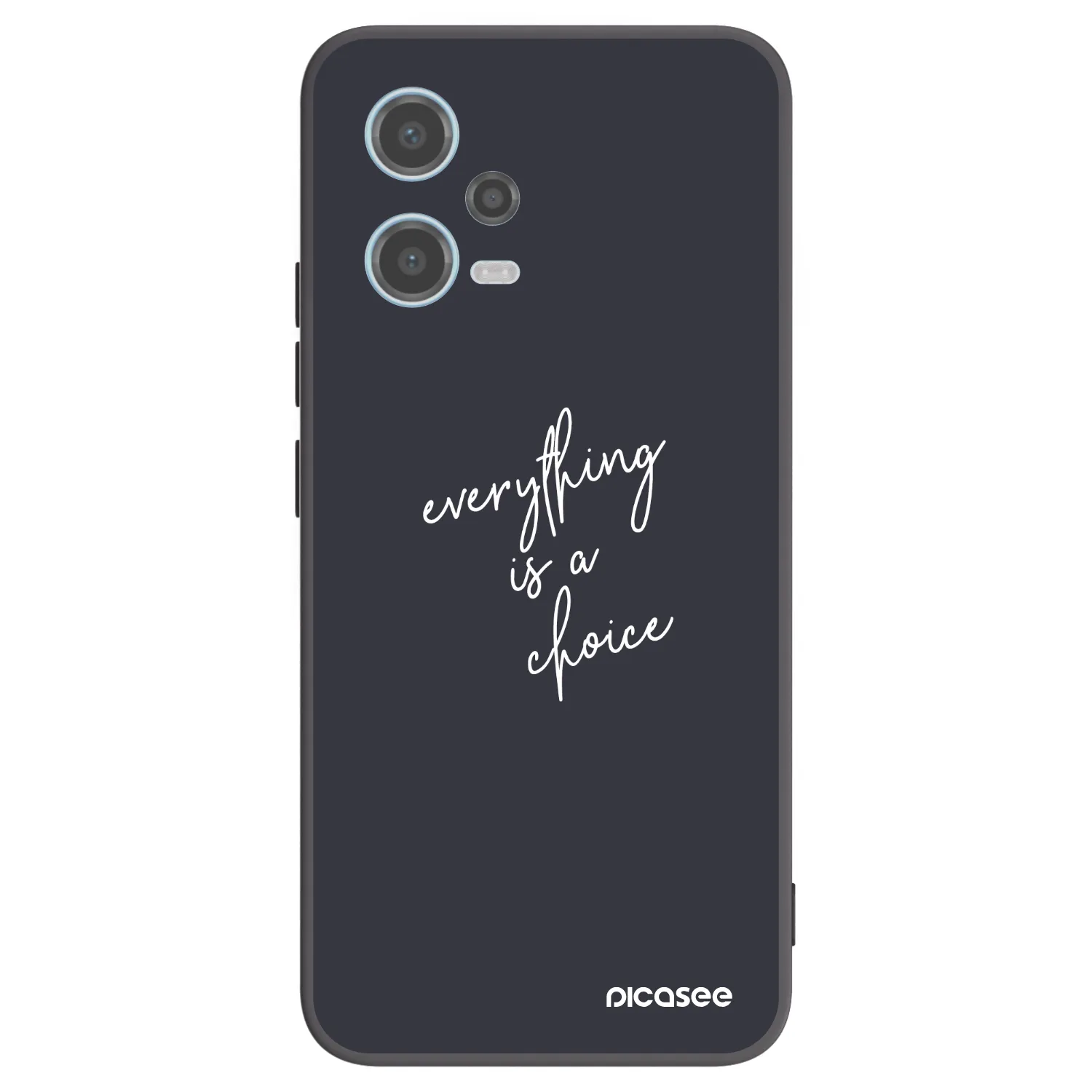 Picasee crna silikonska maskica za Xiaomi Redmi Note 12 5G - Everything is a choice