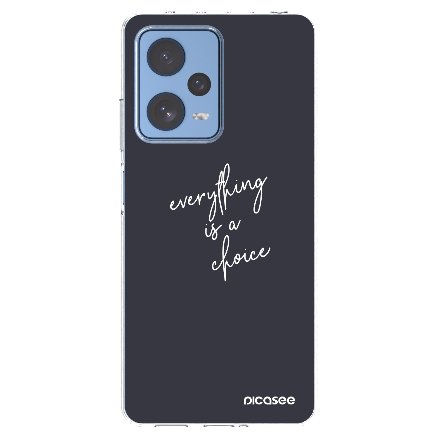 Picasee silikonska prozirna maskica za Xiaomi Redmi Note 12 Pro 5G - Everything is a choice