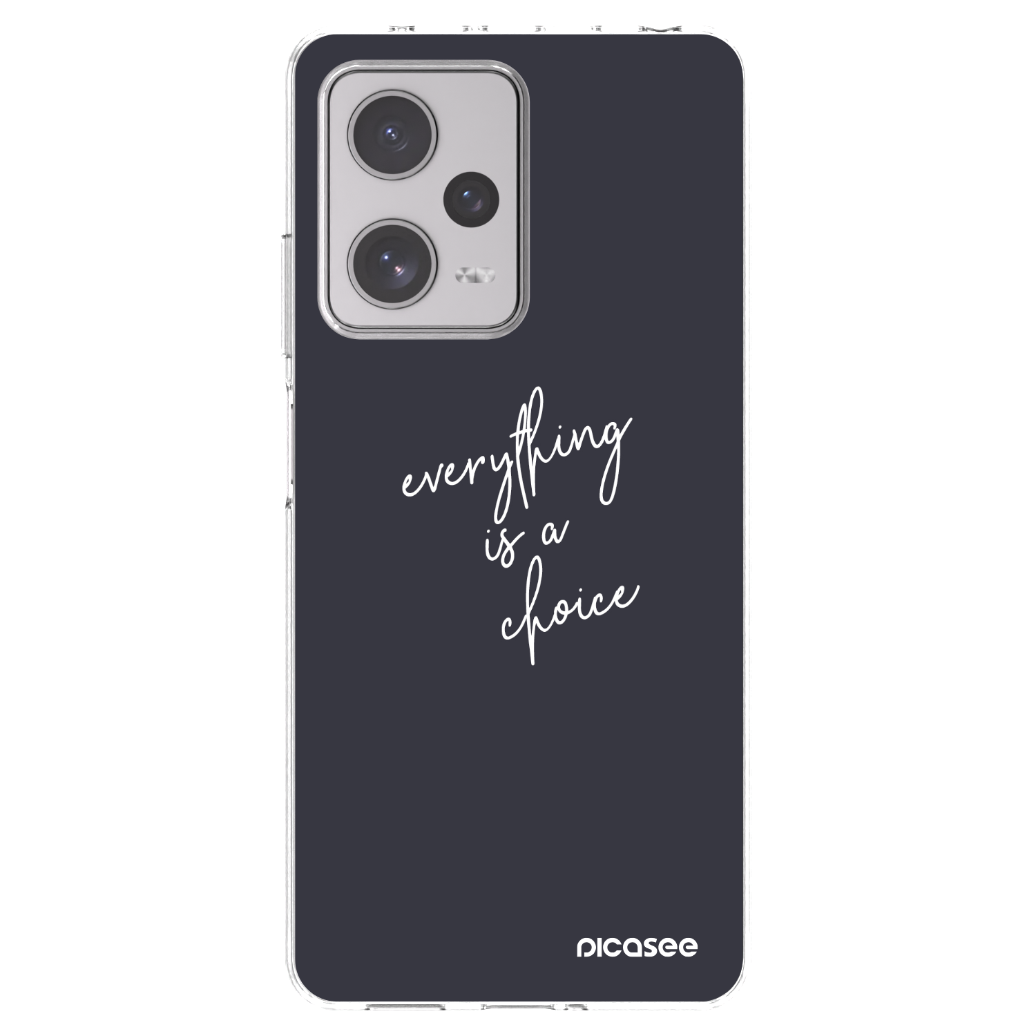 Picasee silikonska prozirna maskica za Xiaomi Redmi Note 12 Pro+ 5G - Everything is a choice