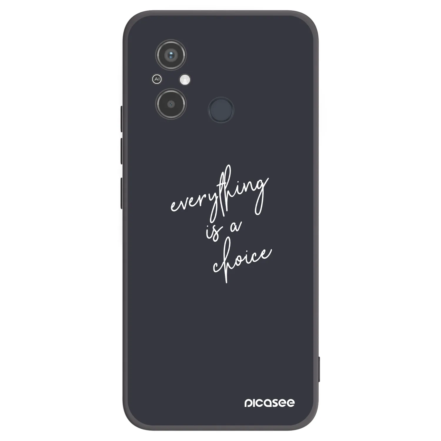 Picasee crna silikonska maskica za Xiaomi Redmi 12C - Everything is a choice
