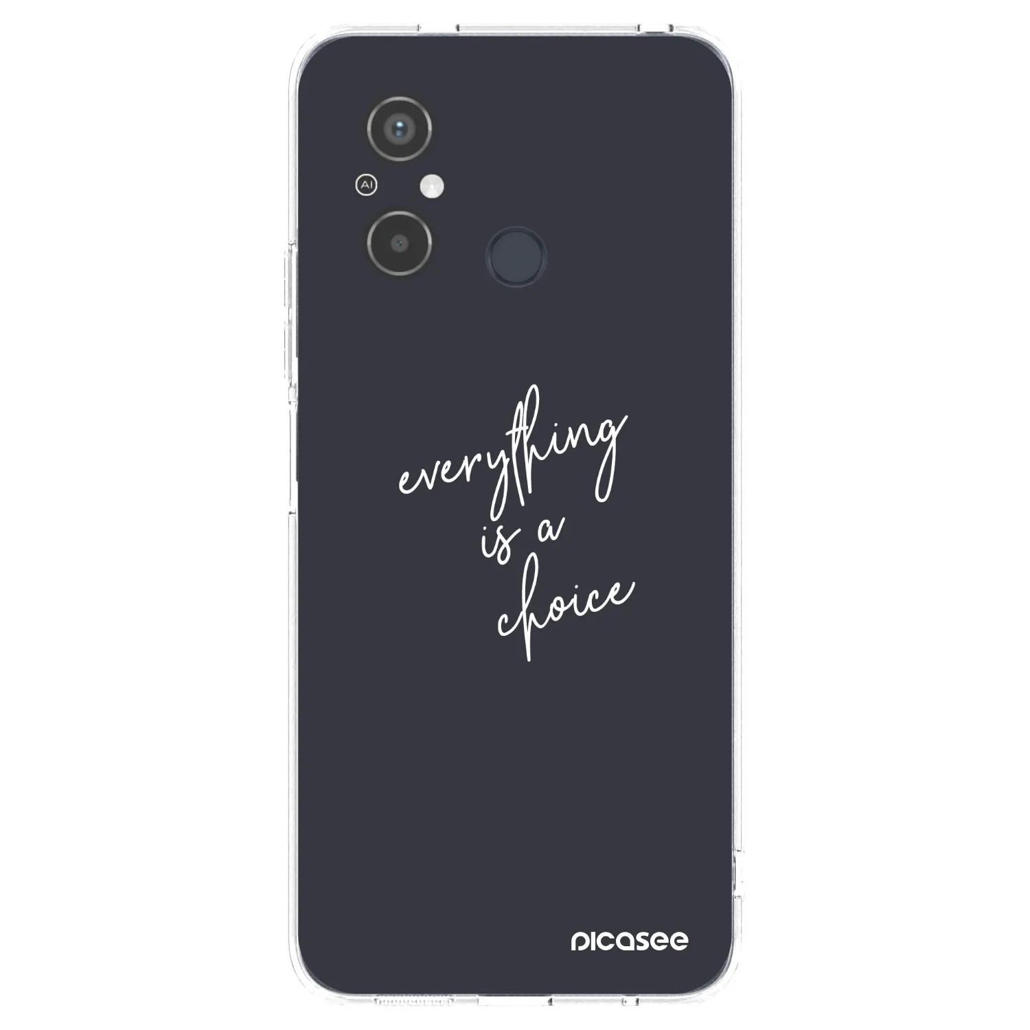 Picasee silikonska prozirna maskica za Xiaomi Redmi 12C - Everything is a choice