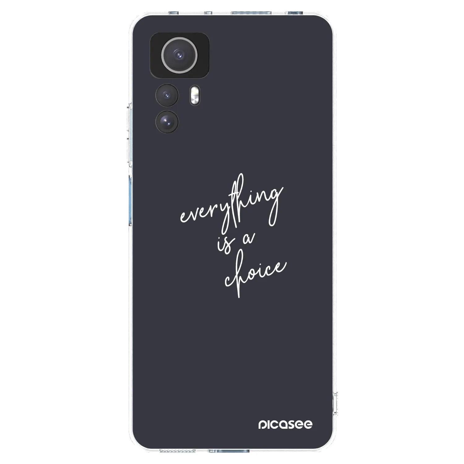 Picasee silikonska prozirna maskica za Xiaomi Redmi Note 12S - Everything is a choice