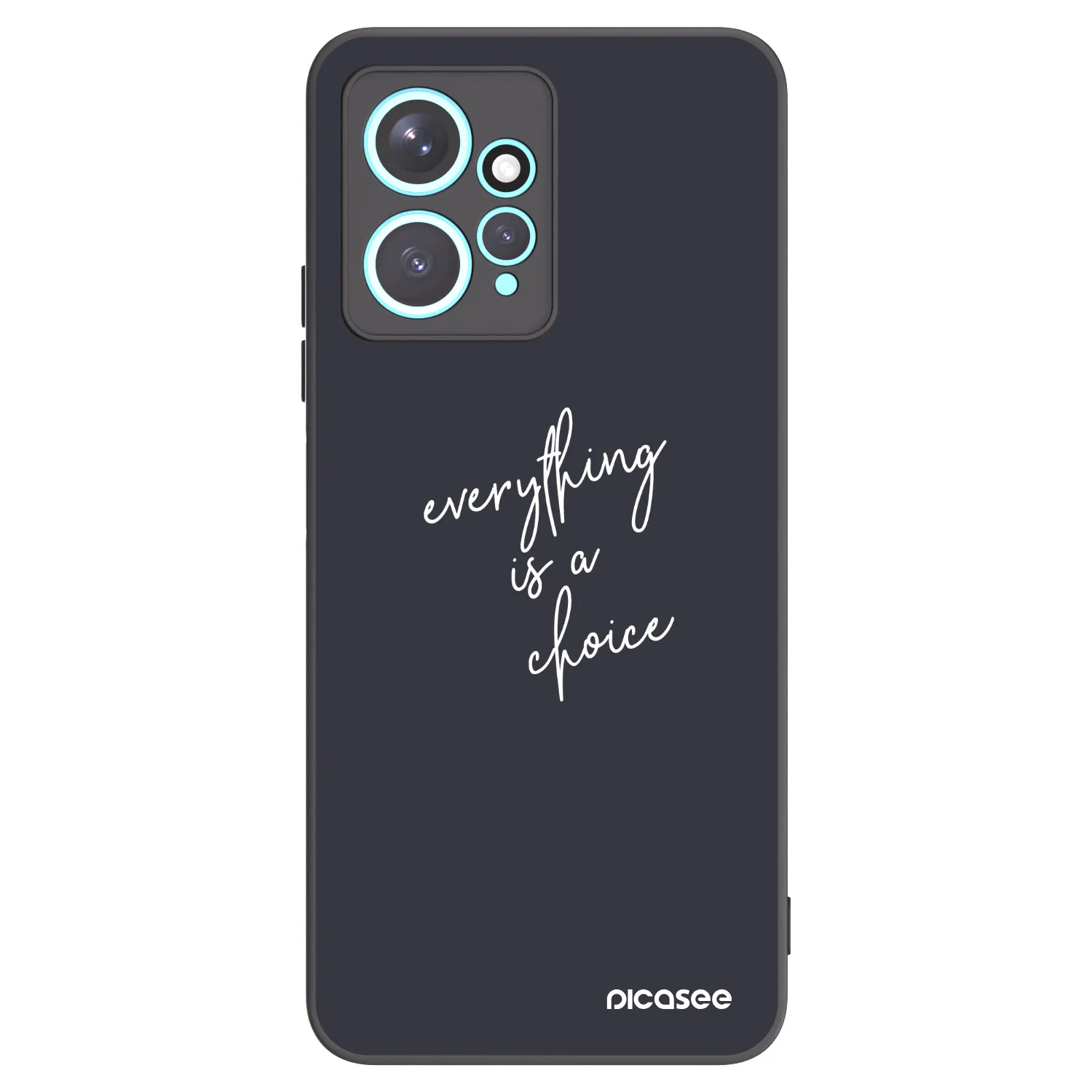 Picasee crna silikonska maskica za Xiaomi Redmi Note 12 4G - Everything is a choice