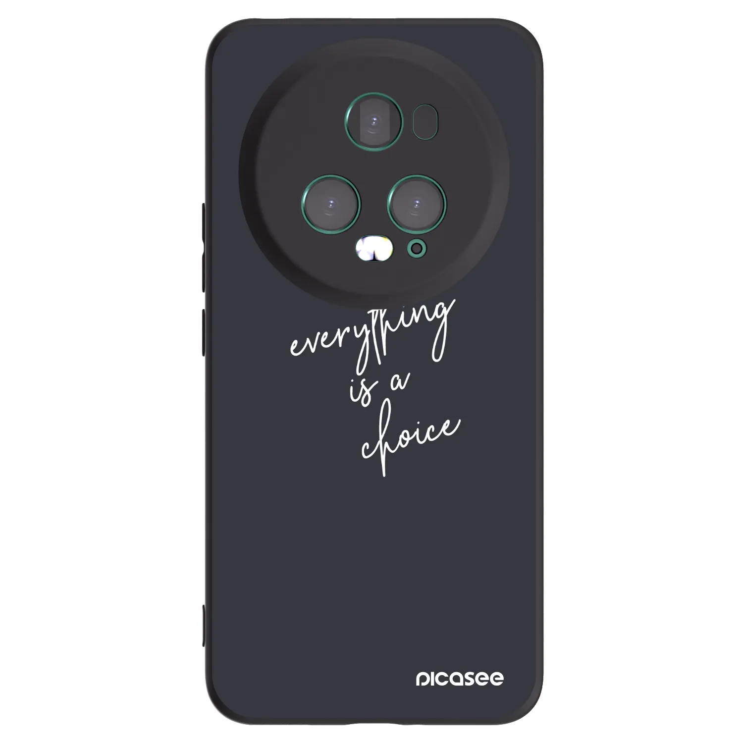 Picasee crna silikonska maskica za Honor Magic5 Pro - Everything is a choice